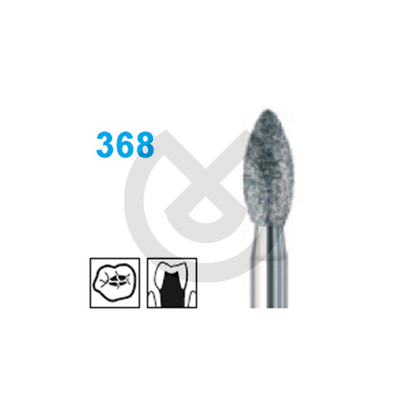 Diamantborr för turbinvinkelstycke, Busch, modell 368, aktiv längd 5,0 mm Diamantborr för turbinvinkelstycke, Busch, modell 368, aktiv längd 5,0 mm