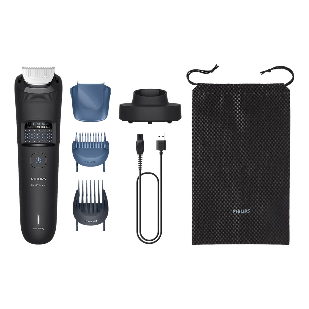 Akku-Nass-/Trocken-Barttrimmer "Series 5000", Schwarz