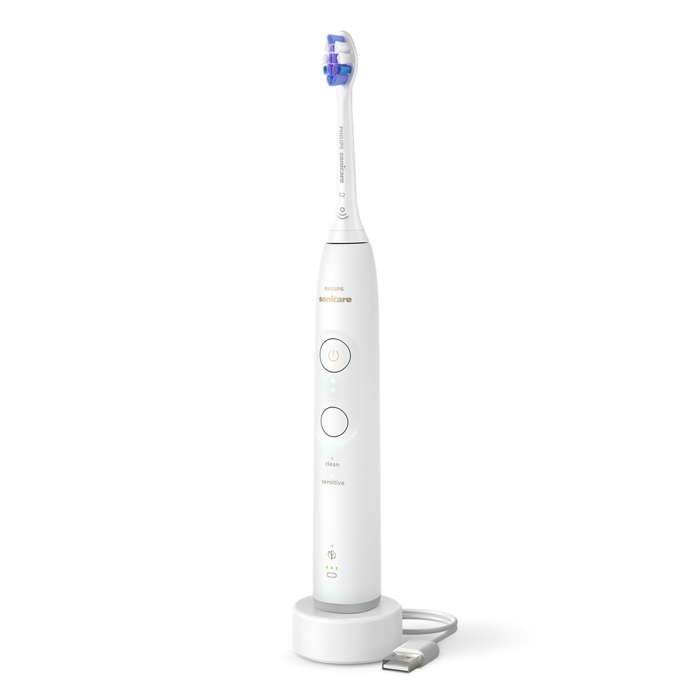 Elektrische Schallzahnbürste "Sonicare Series 6100 HX7400/01", weiß