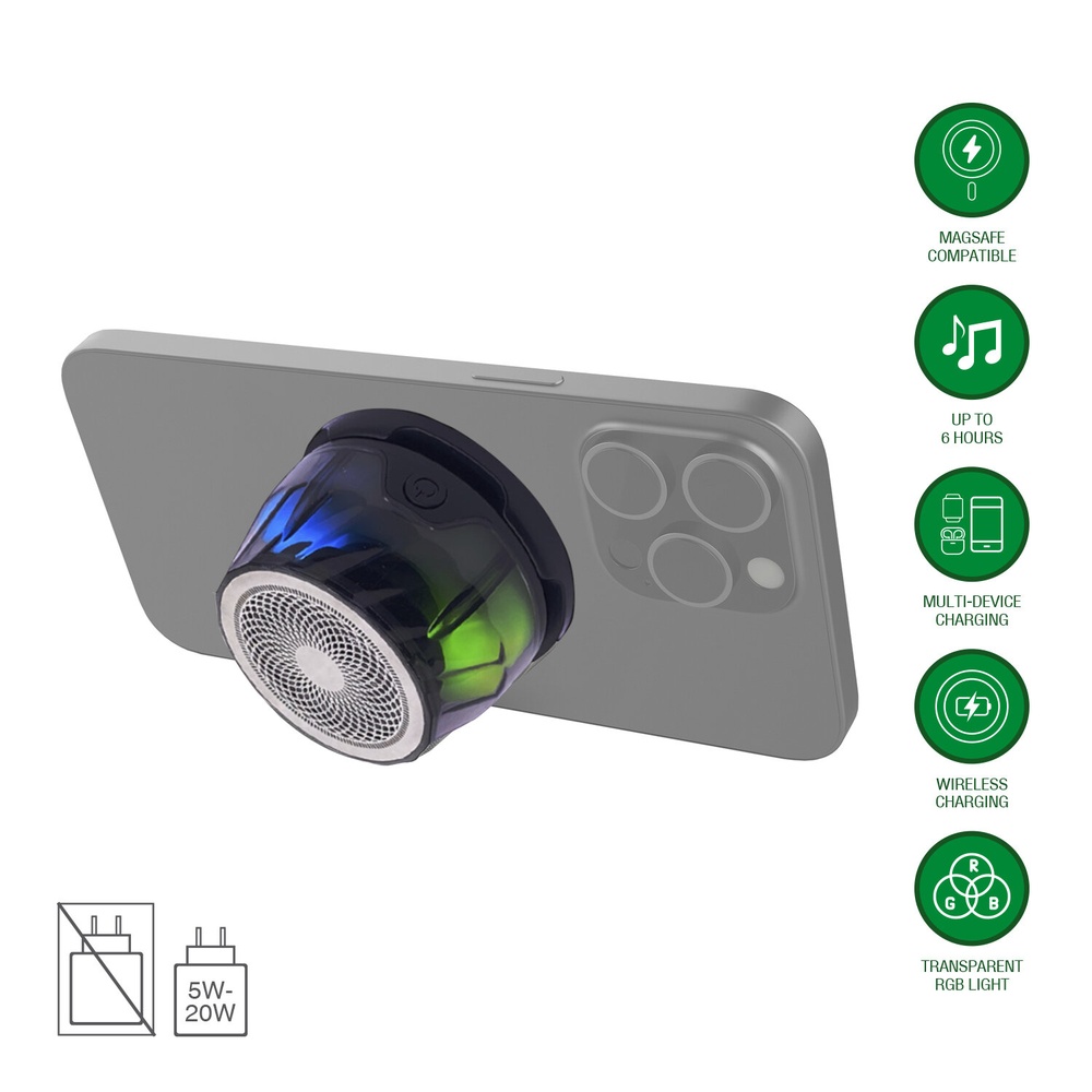 Bluetooth-Lautsprecher "SoundCharge" MagSafe-kompatibel, schwarz