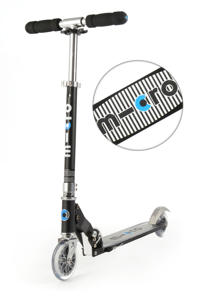 Roller "sprite", schwarz mit Streifen