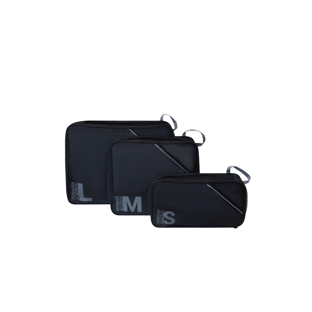 Packwürfel-Set, 3-tlg., Black/Gray