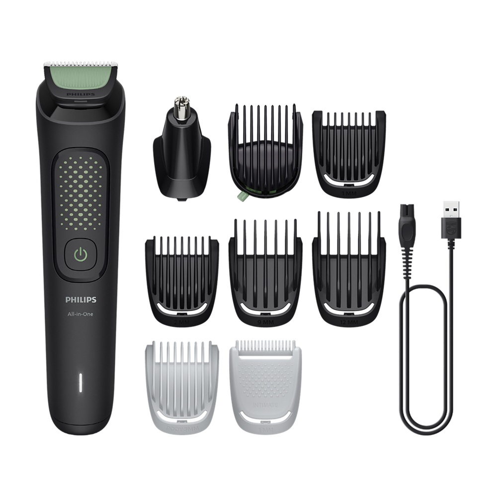Multigroomer "Series 3000 MG3945/15" mit 9 Aufsätzen, schwarz
