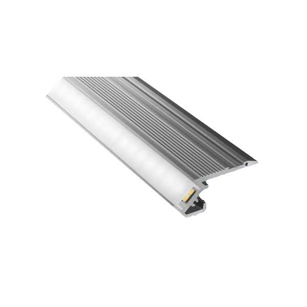 Trappnosprofil. 5m ALU 56.5x24. uppljus