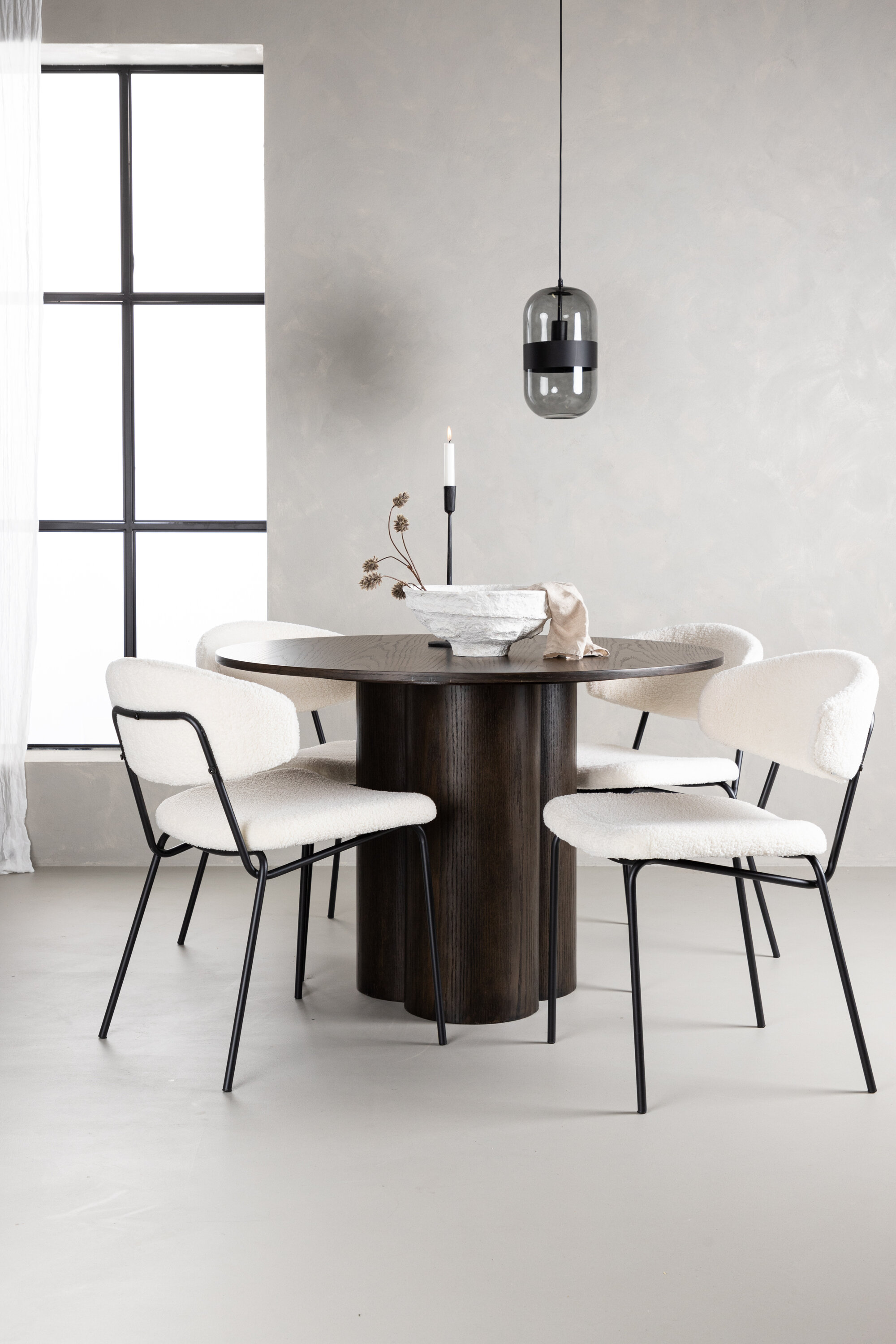 deLOHN Olivia, Chico Kör alakú étkezőgarnitúra