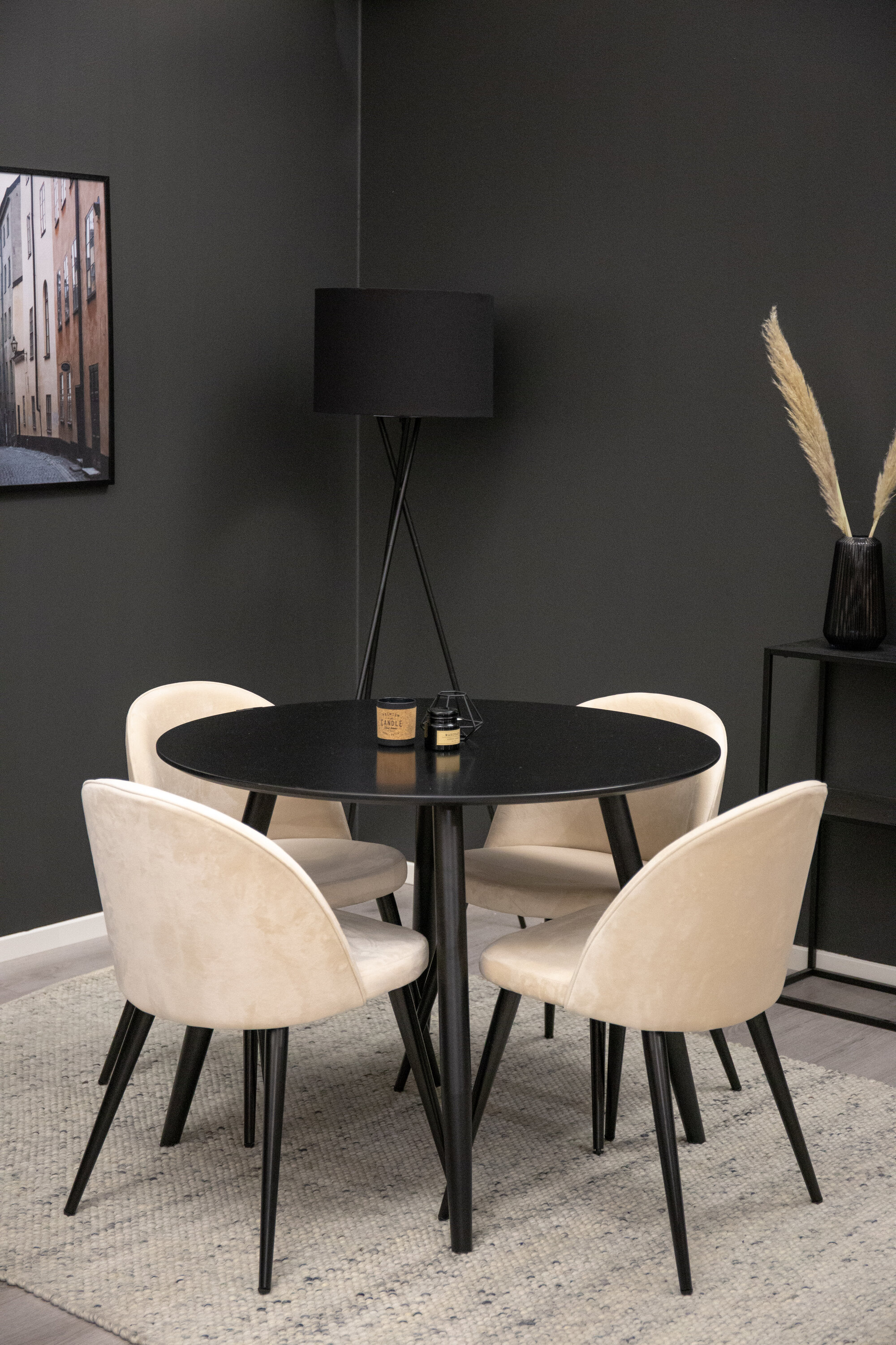 deLOHN Velvet, Plaza Kör alakú étkezőgarnitúra