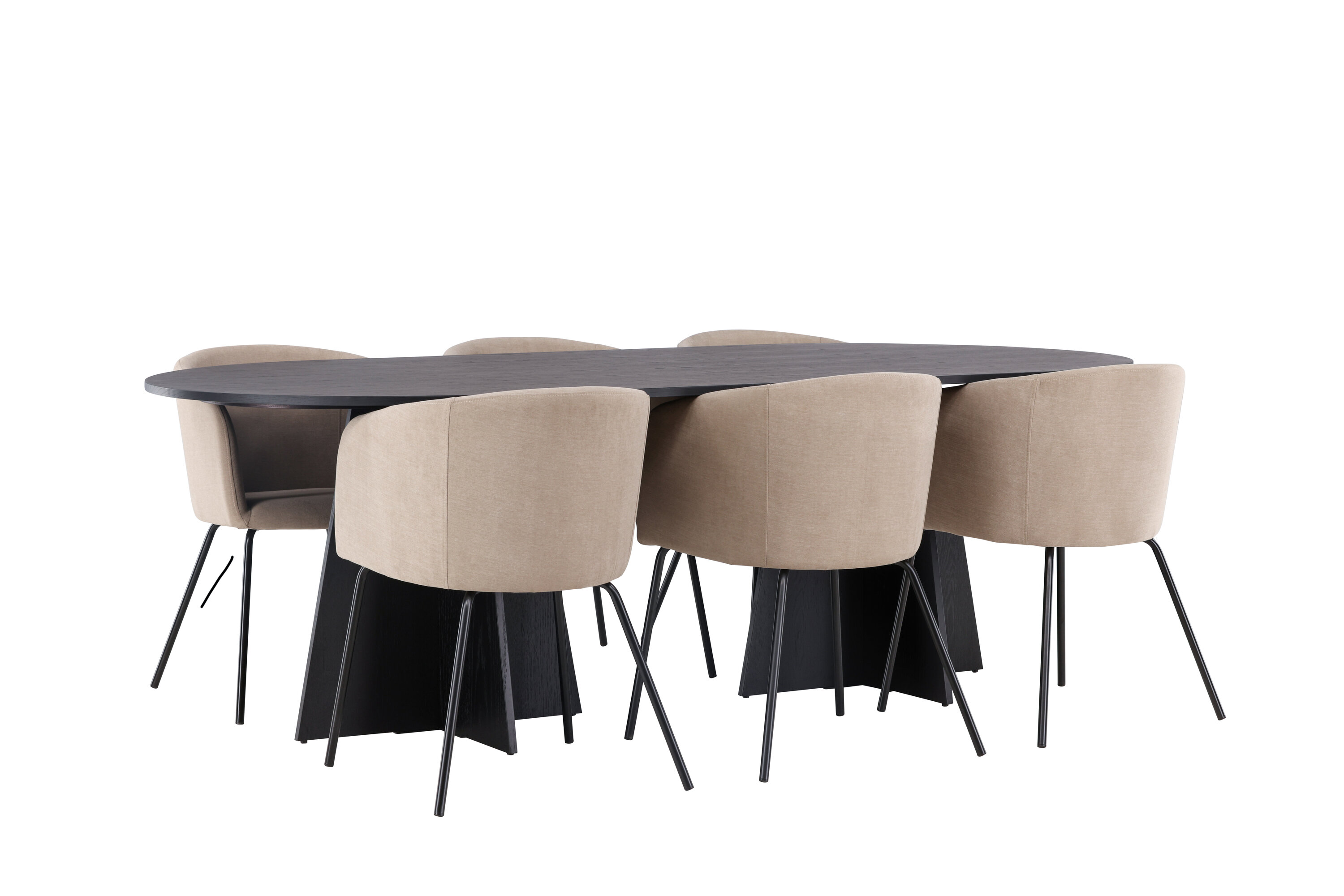 deLOHN Bootcut Oval, Berit Téglalap alakú étkezőgarnitúra