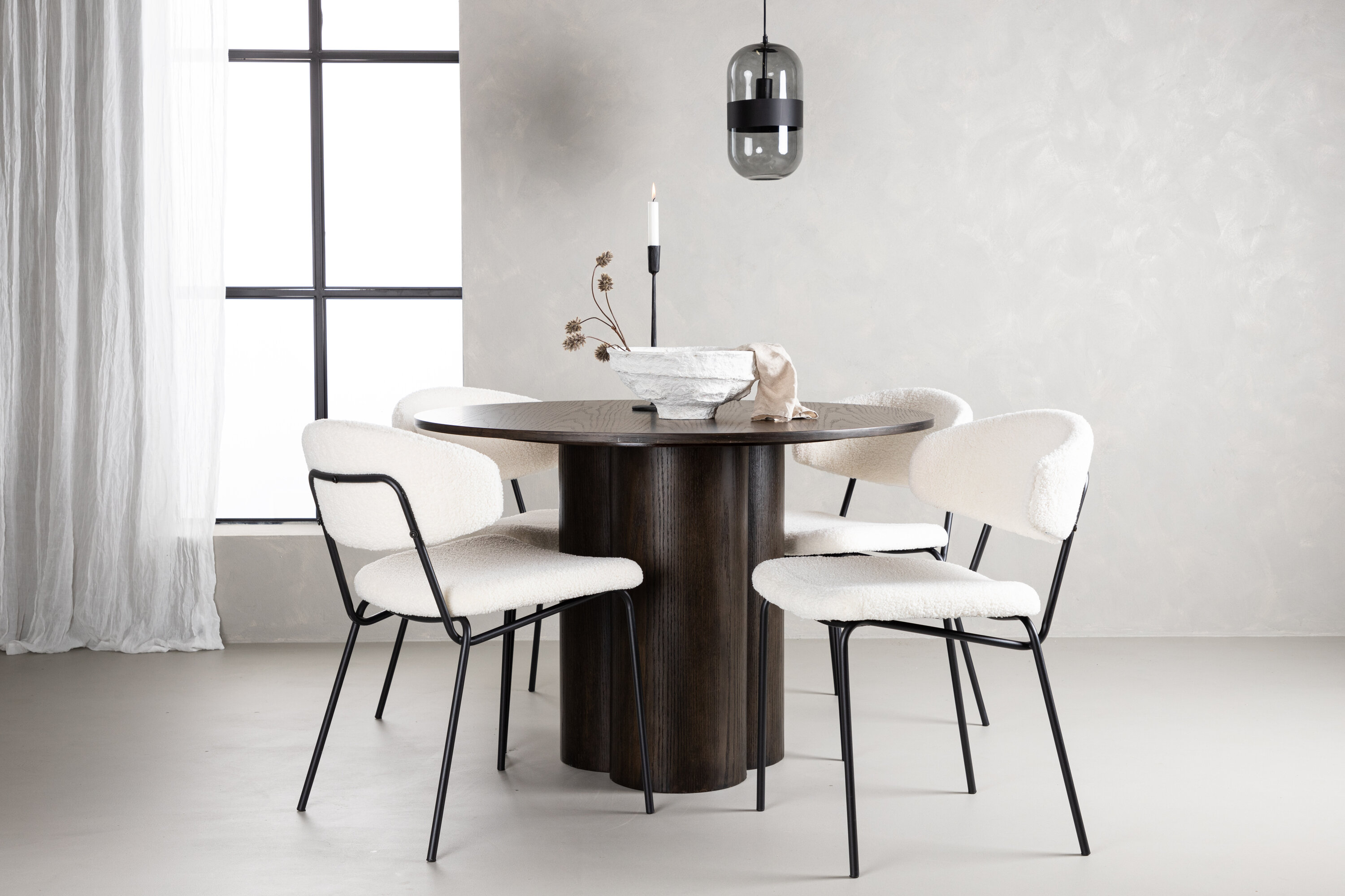 deLOHN Olivia, Chico Kör alakú étkezőgarnitúra