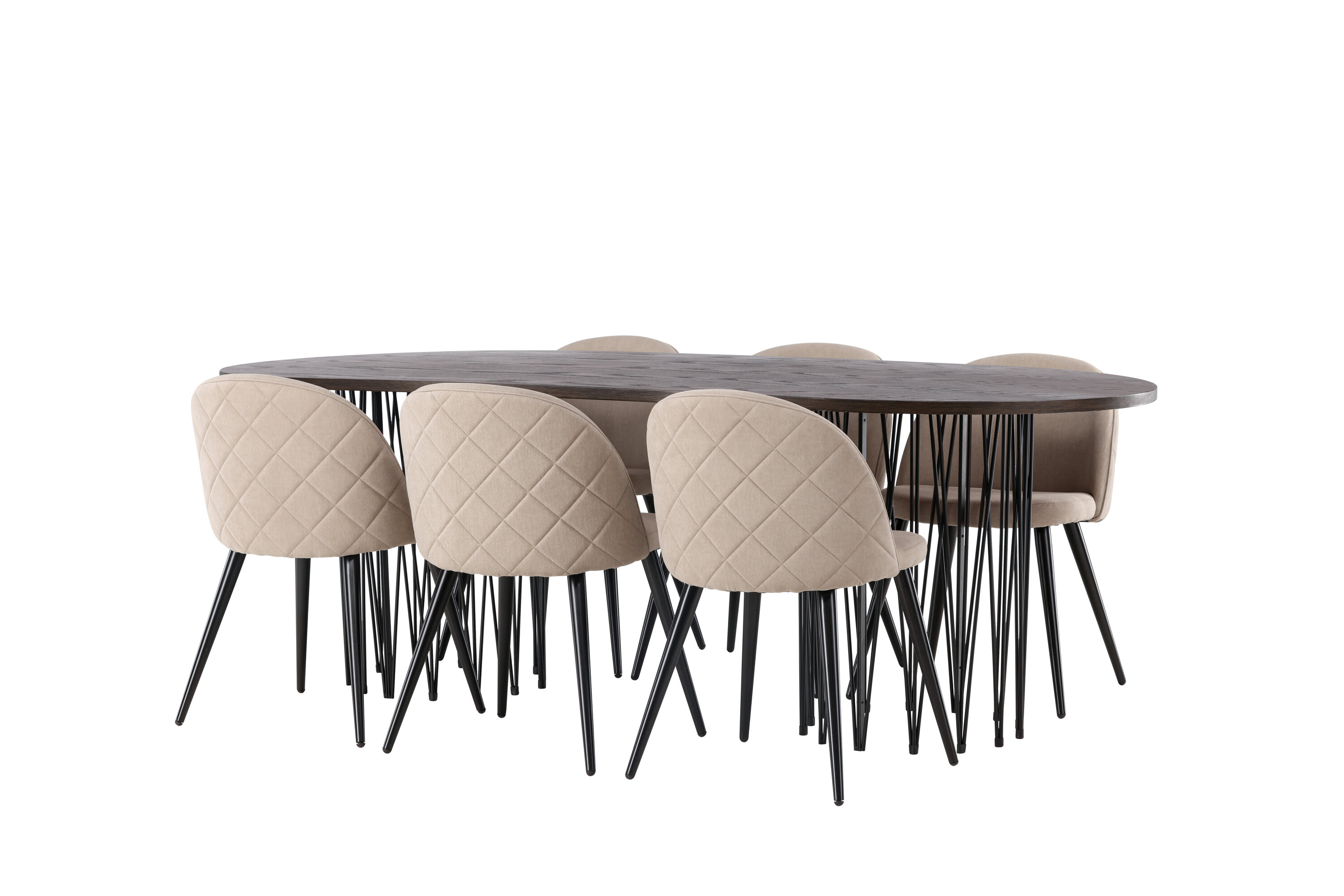 deLOHN Stone oval, Velvet Téglalap alakú étkezőgarnitúra