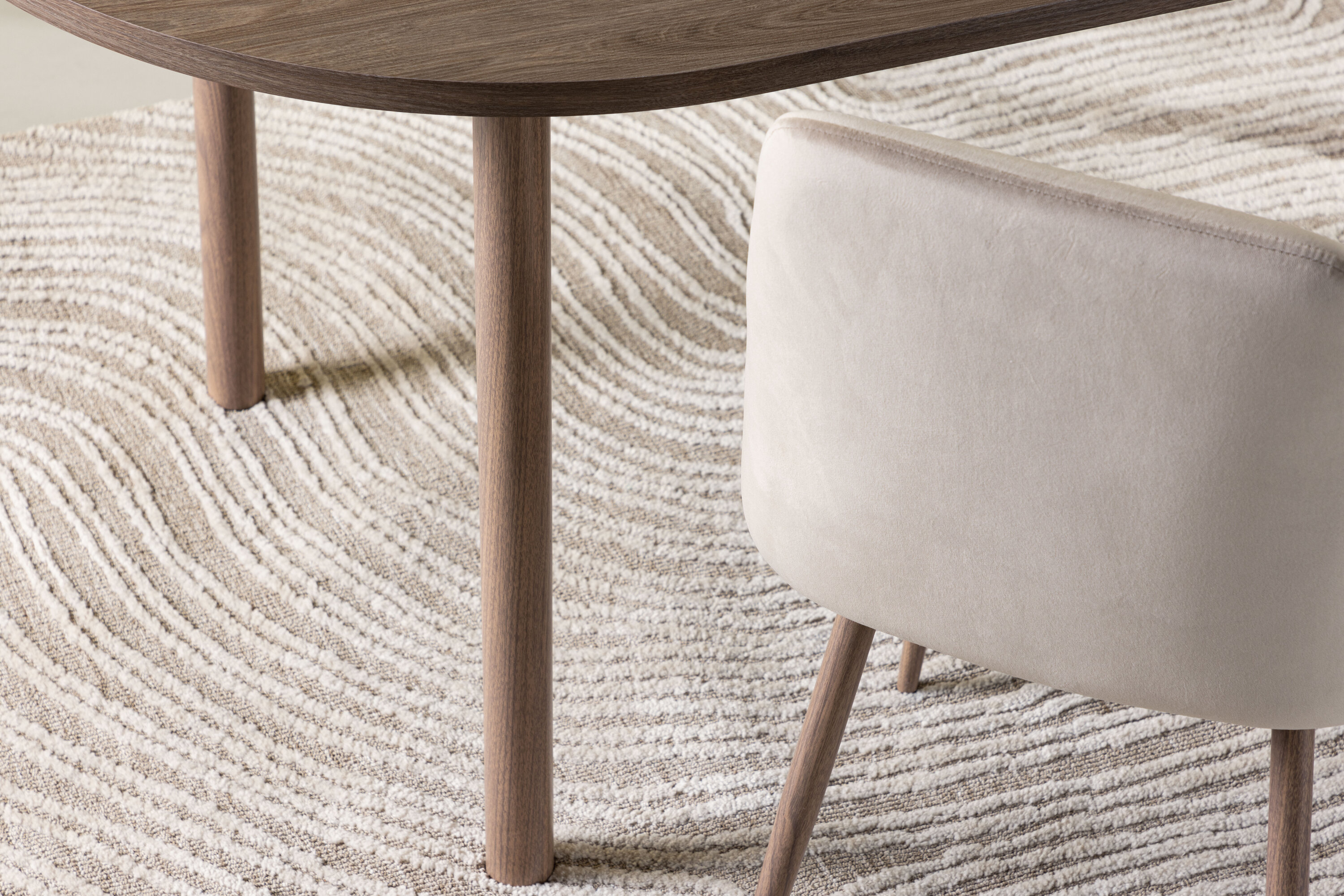 deLOHN Andy Ovális étkezőasztal