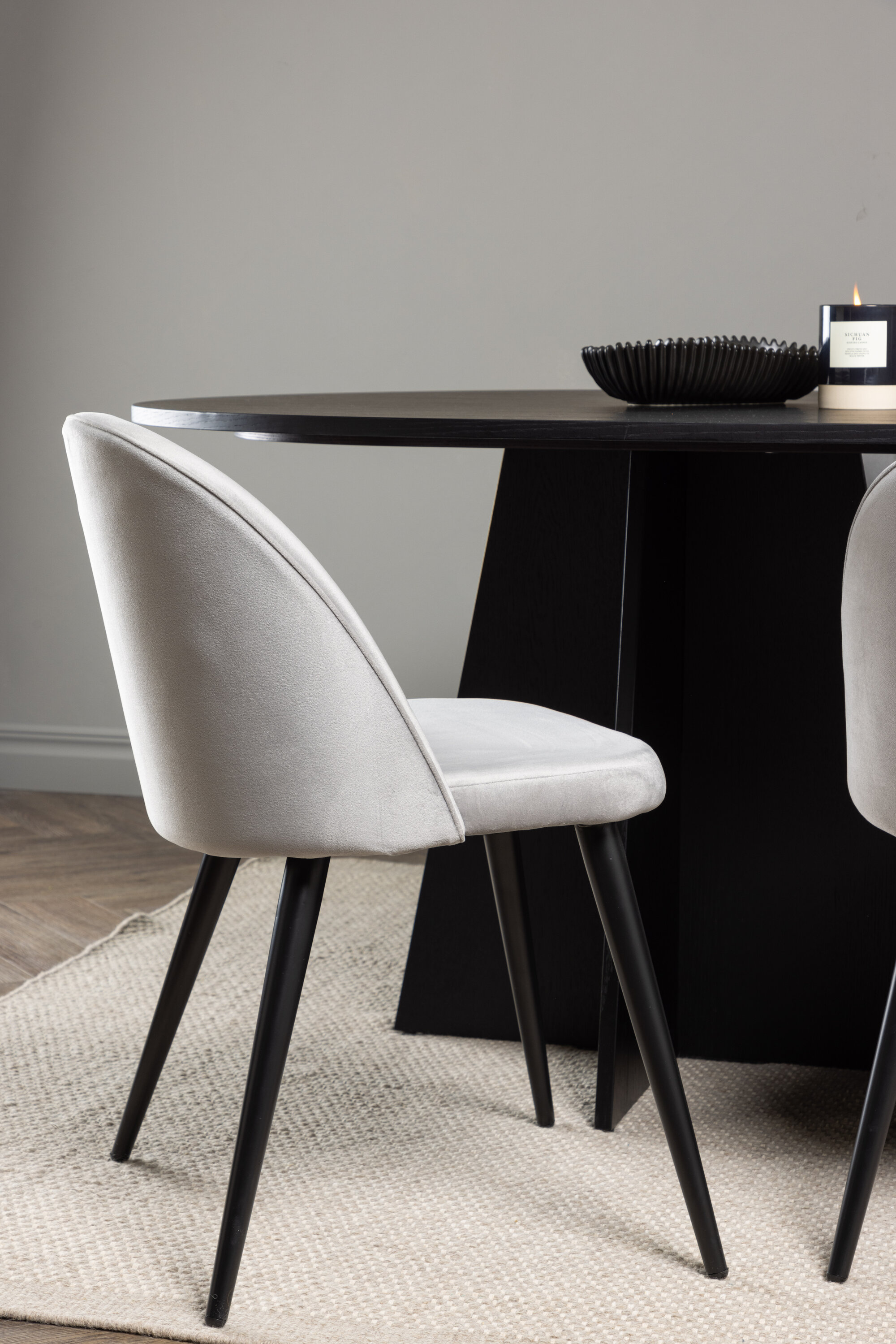 deLOHN Bootcut Oval, Velvet Téglalap alakú étkezőgarnitúra