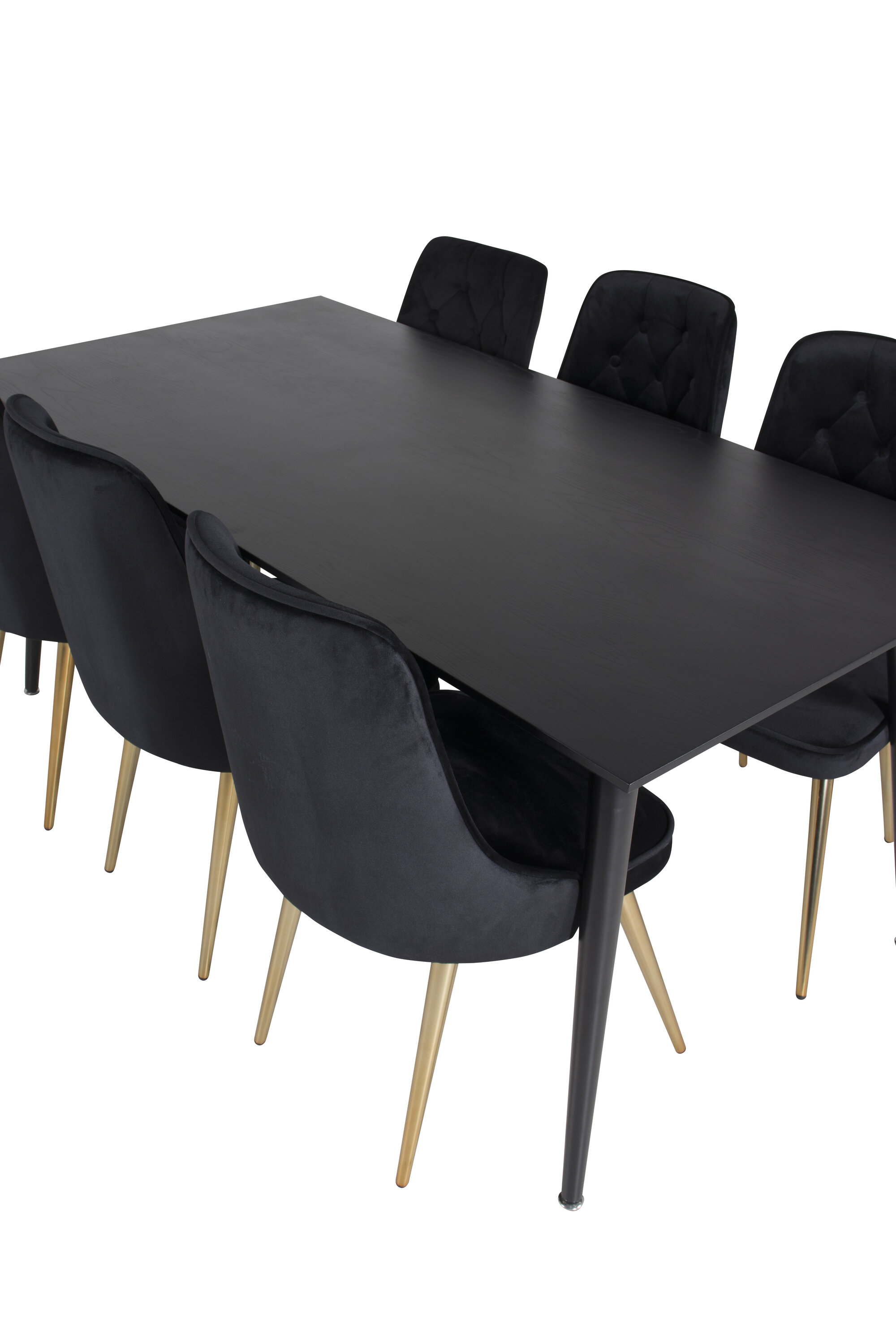 deLOHN Dipp, Velvet Deluxe Téglalap alakú étkezőgarnitúra