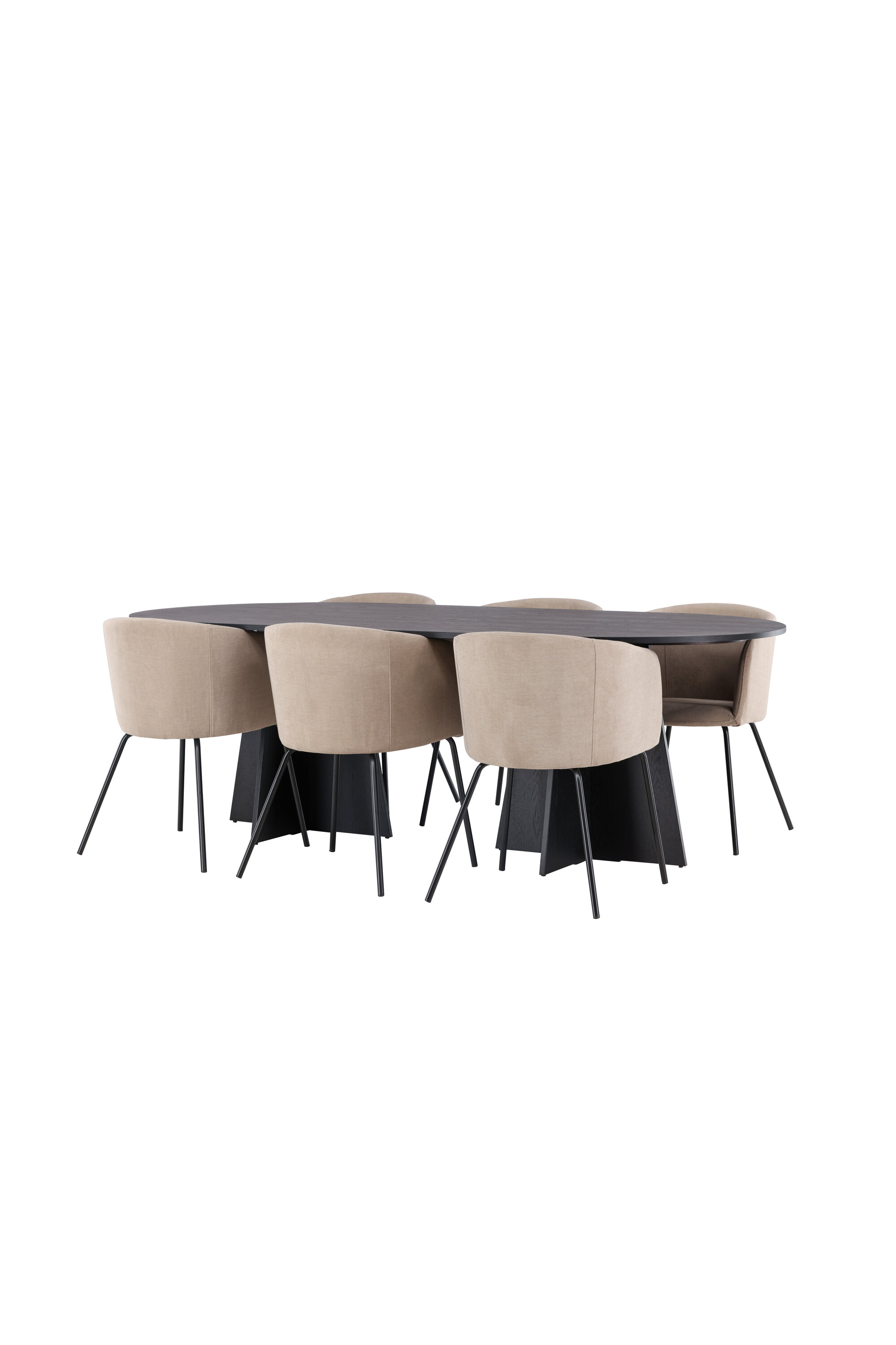 deLOHN Bootcut Oval, Berit Téglalap alakú étkezőgarnitúra