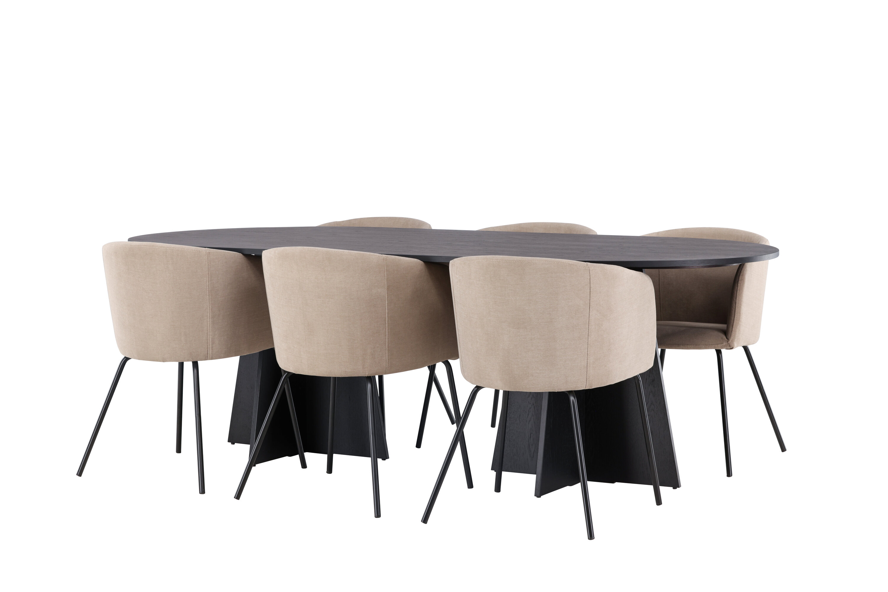 deLOHN Bootcut Oval, Berit Téglalap alakú étkezőgarnitúra