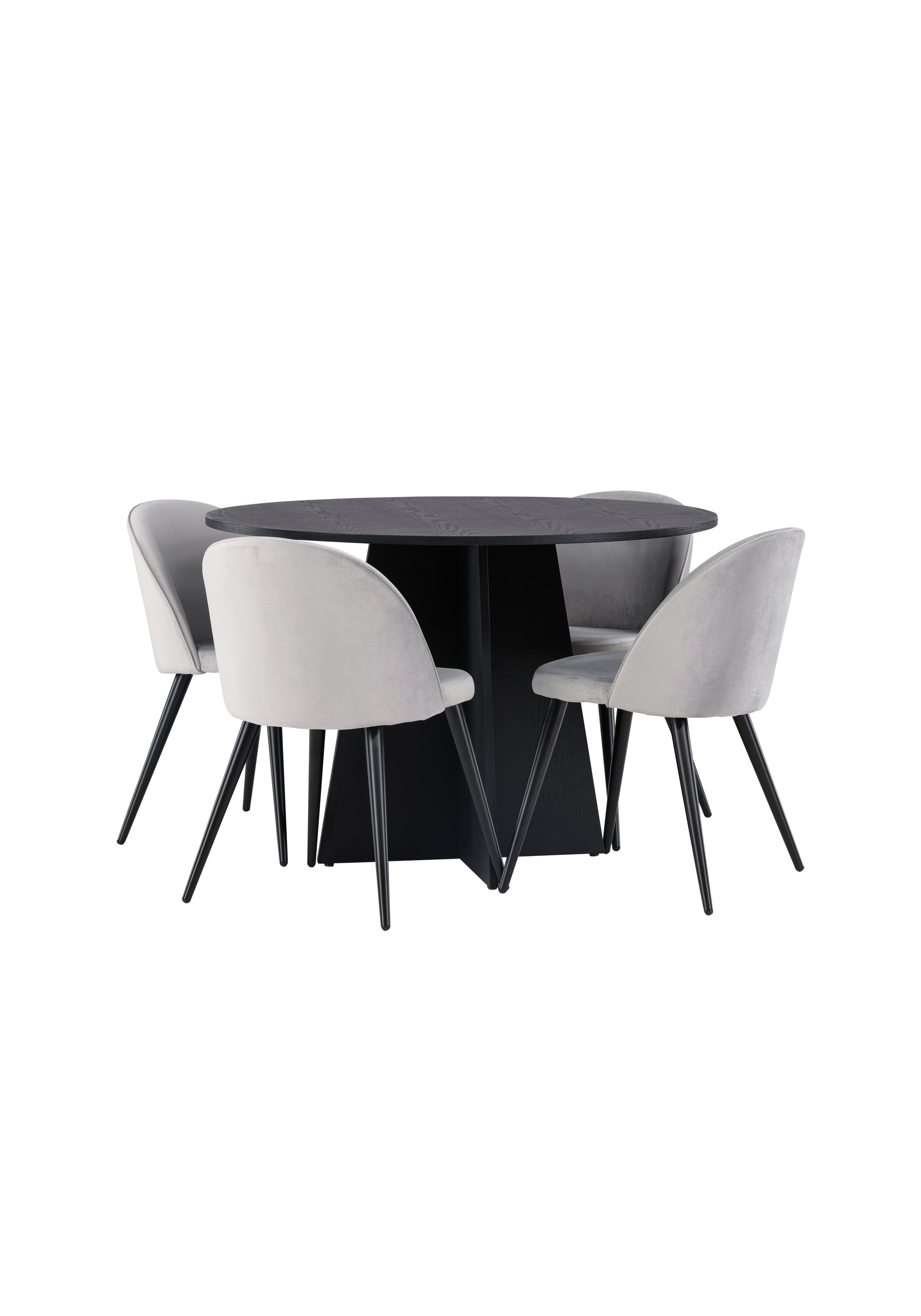 deLOHN Bootcut Round, Velvet Kör alakú étkezőgarnitúra