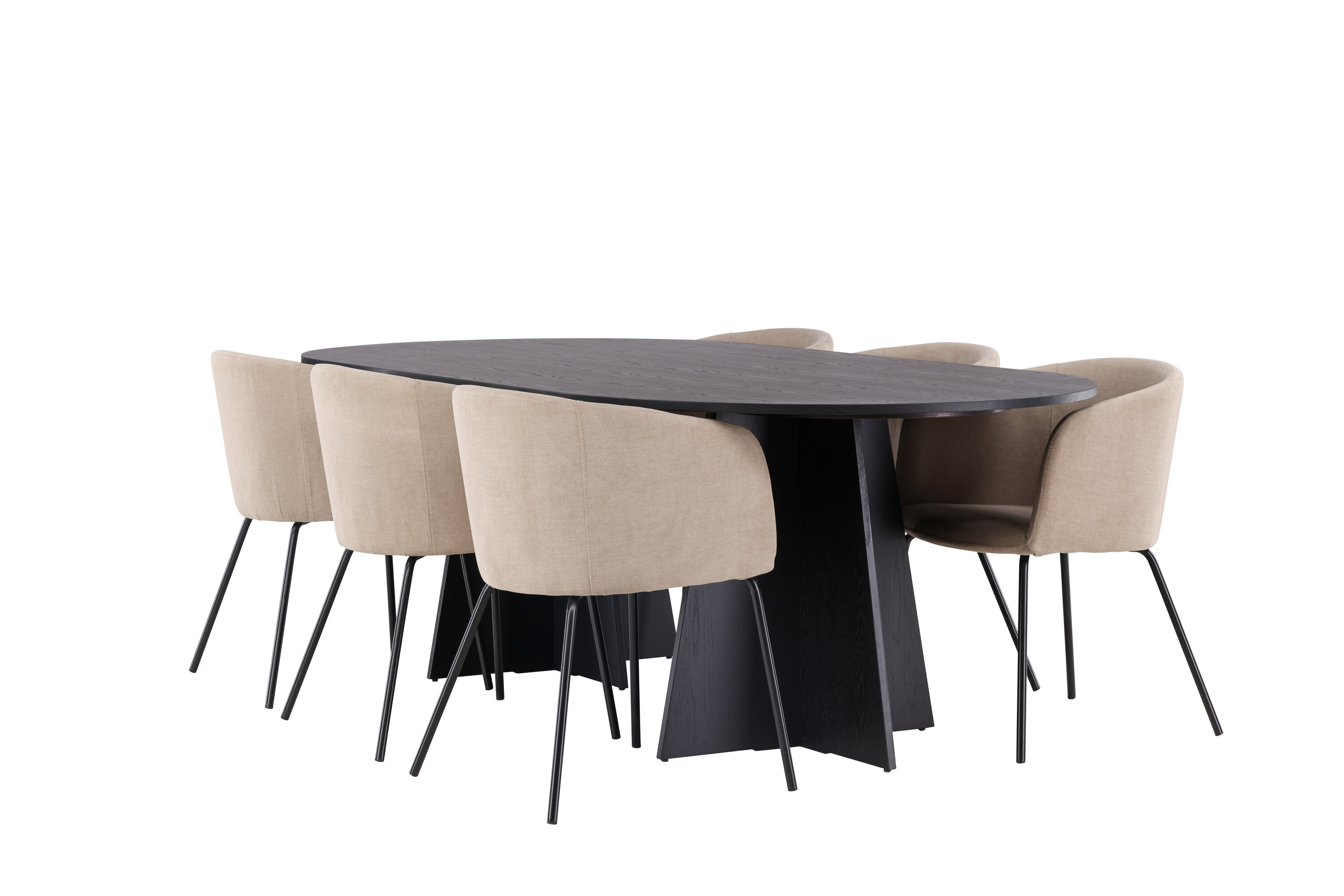 deLOHN Bootcut Oval, Berit Téglalap alakú étkezőgarnitúra