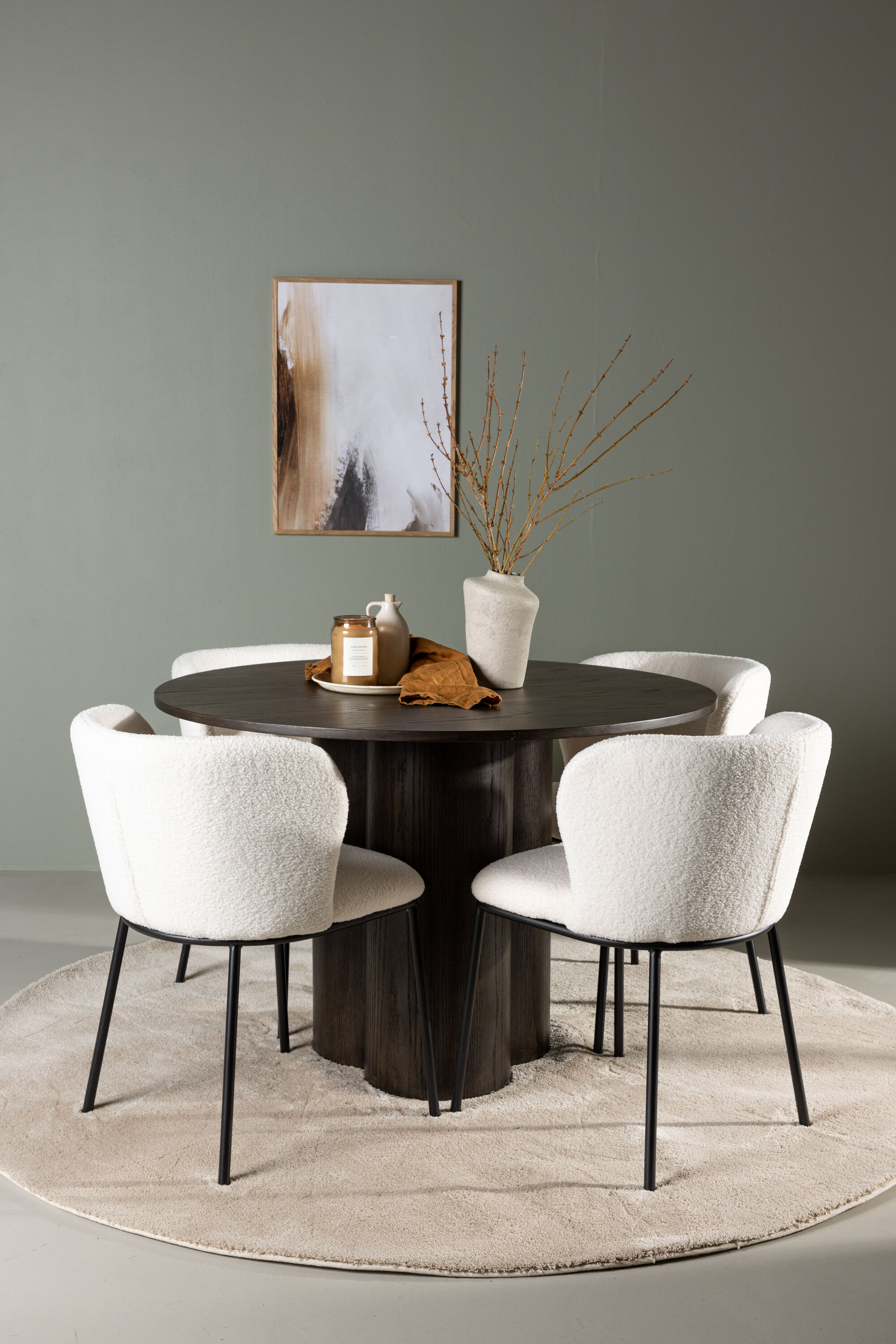 deLOHN Edina Kör alakú étkezőgarnitúra