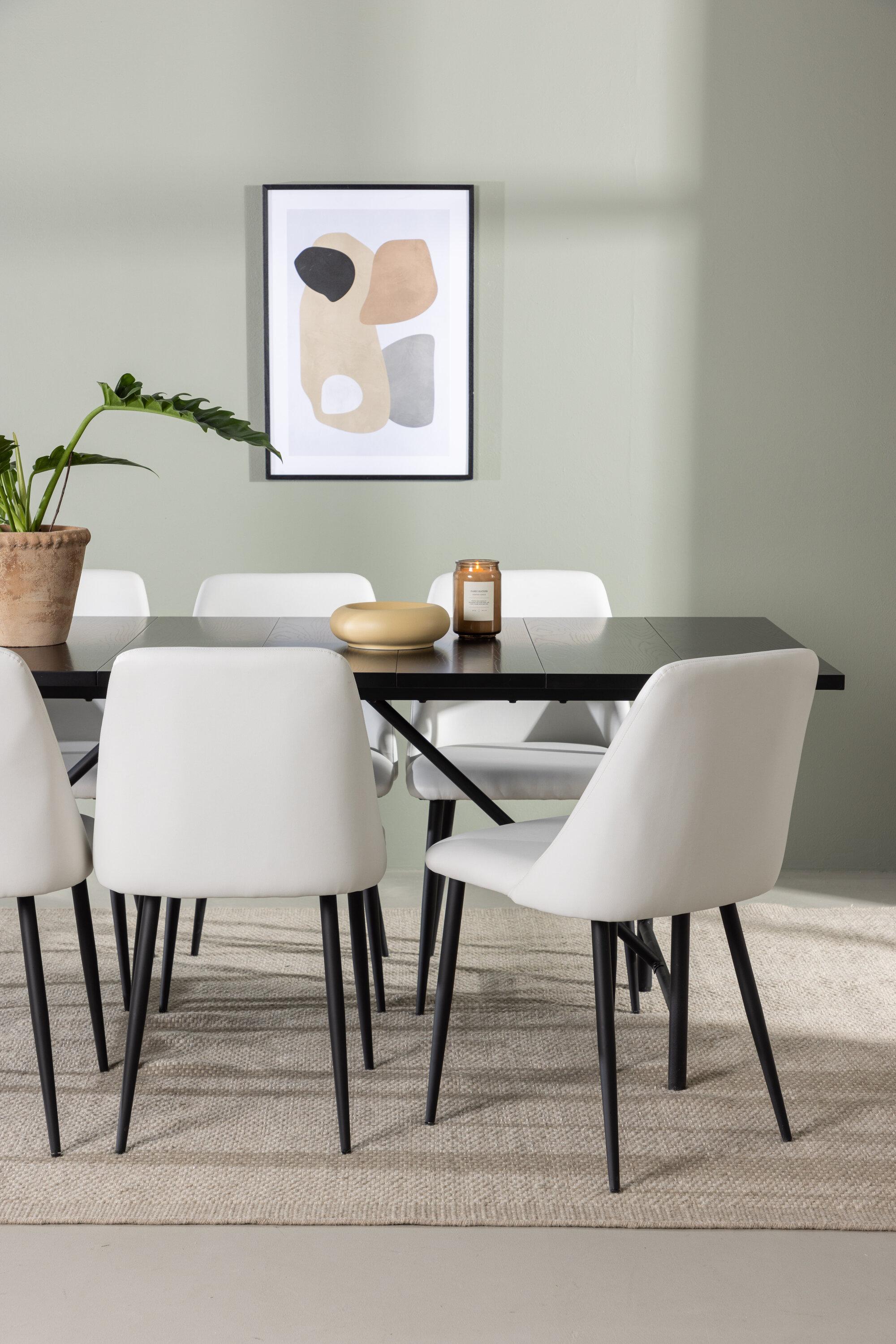 deLOHN Night Téglalap alakú étkezőgarnitúra