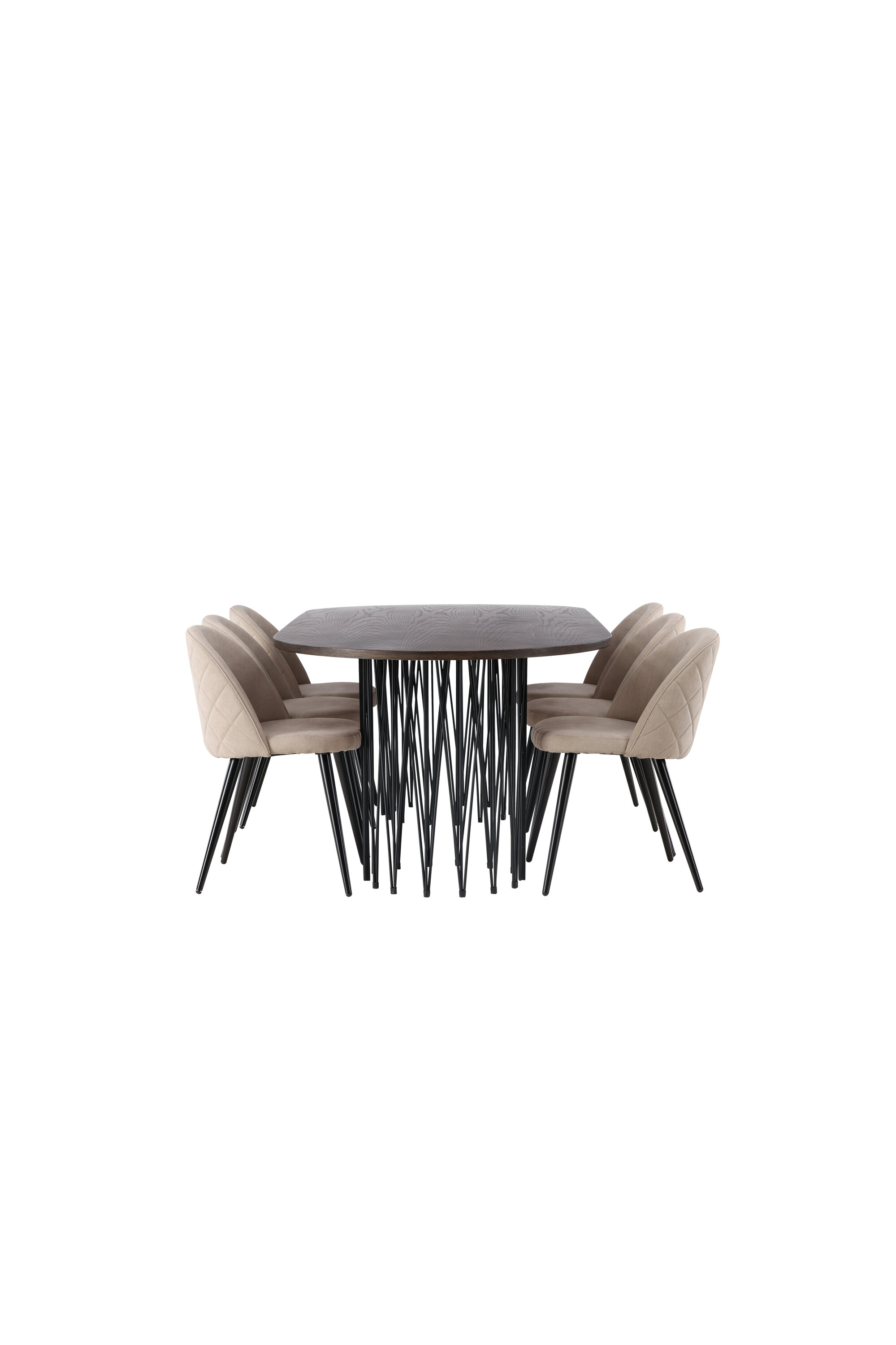 deLOHN Stone oval, Velvet Téglalap alakú étkezőgarnitúra