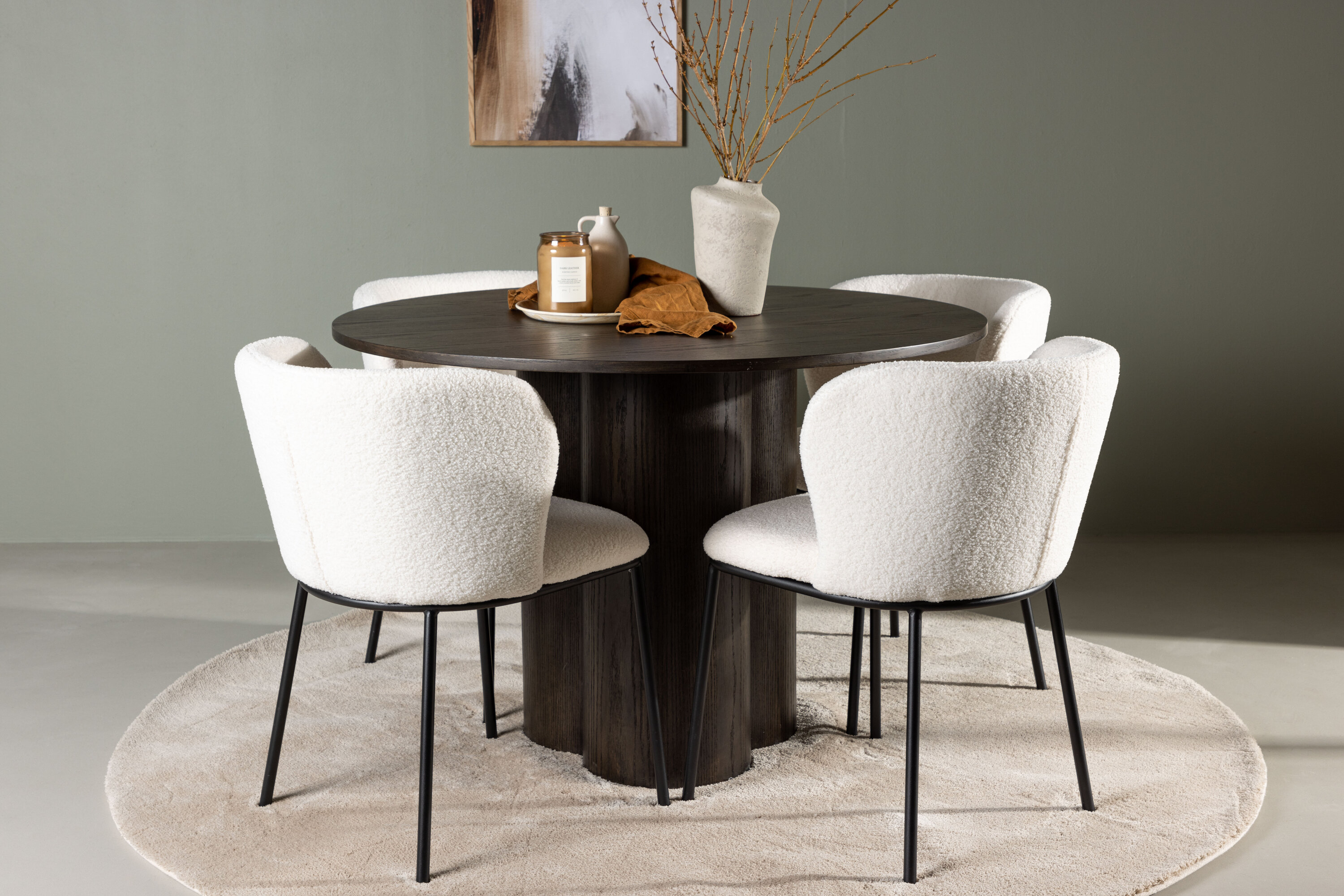 deLOHN Edina Kör alakú étkezőgarnitúra