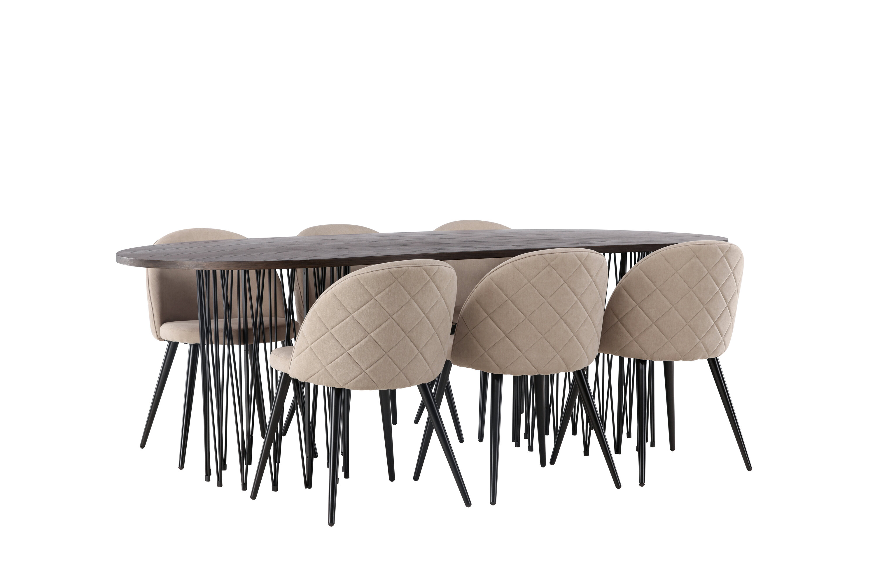 deLOHN Stone oval, Velvet Téglalap alakú étkezőgarnitúra