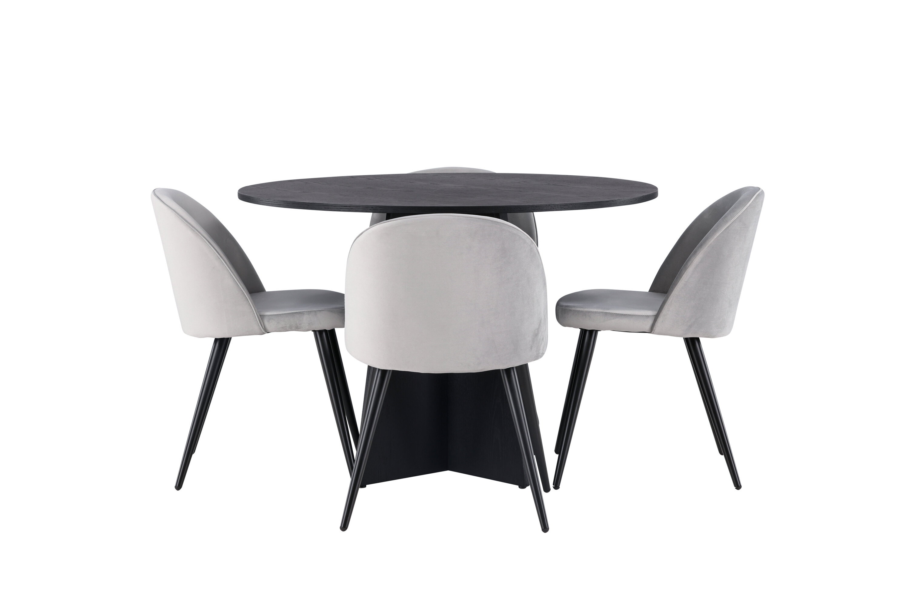 deLOHN Bootcut Round, Velvet Kör alakú étkezőgarnitúra