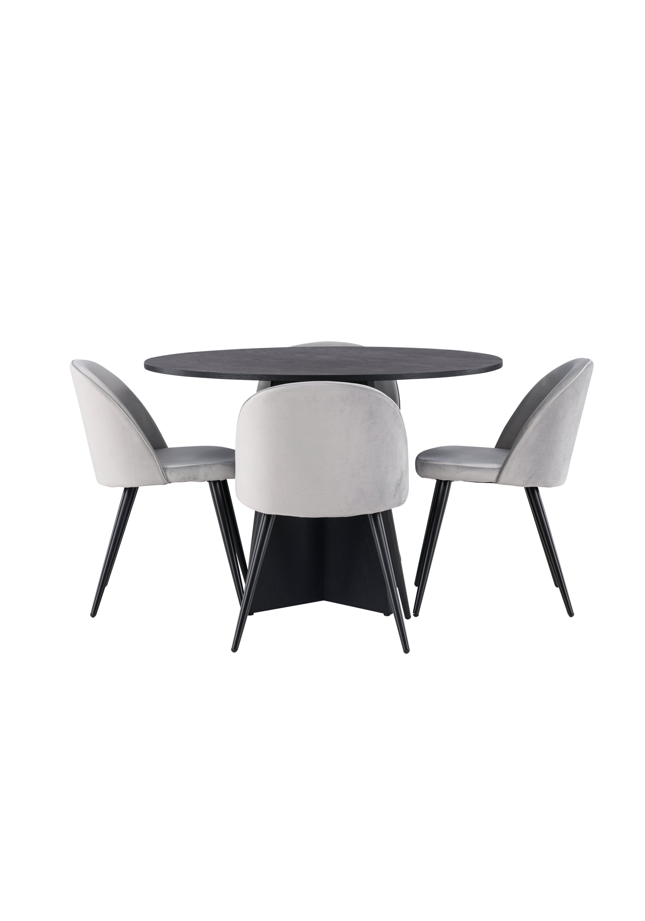deLOHN Bootcut Round, Velvet Kör alakú étkezőgarnitúra
