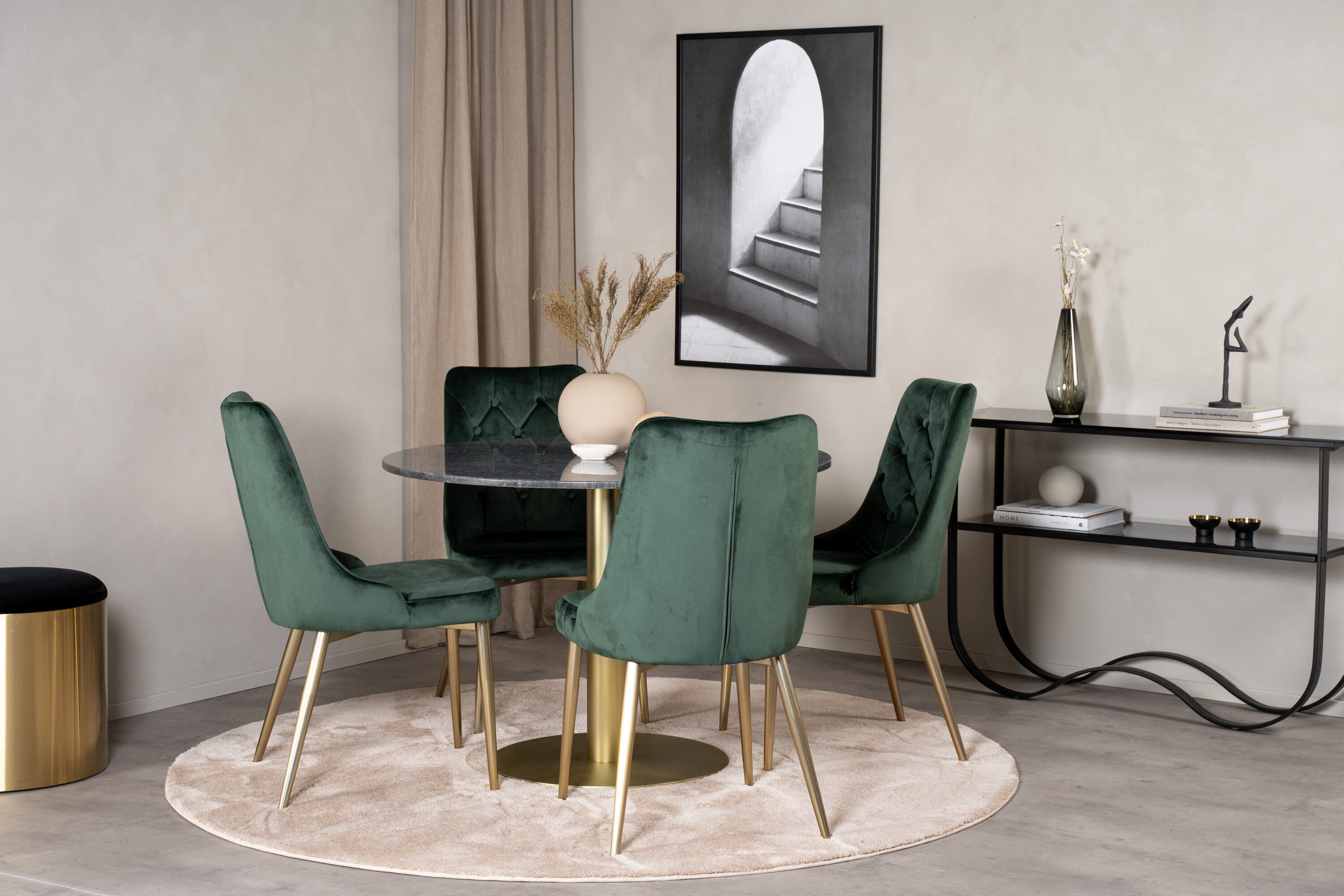 deLOHN Estelle, Velvet Deluxe Kör alakú étkezőgarnitúra