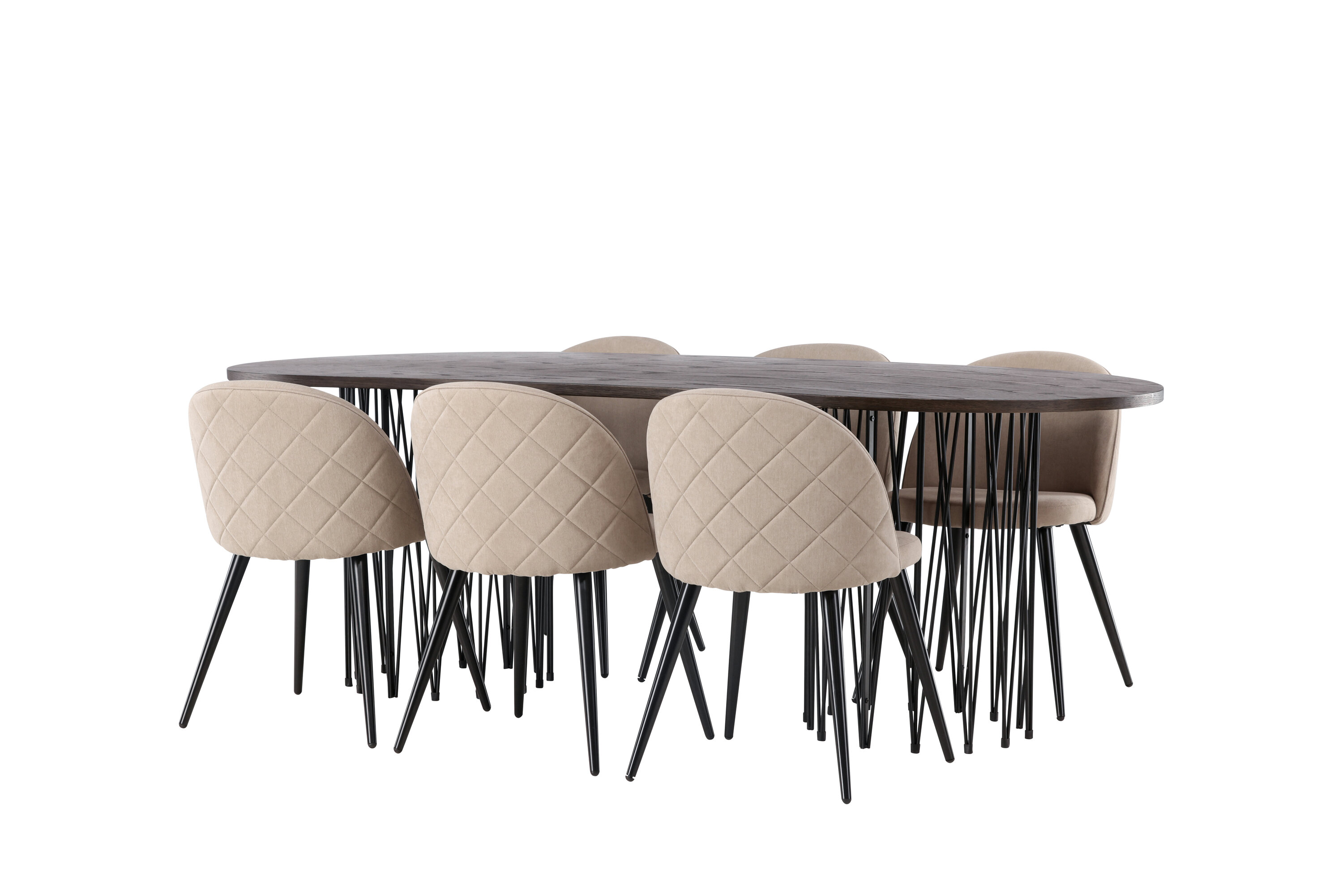 deLOHN Stone oval, Velvet Téglalap alakú étkezőgarnitúra