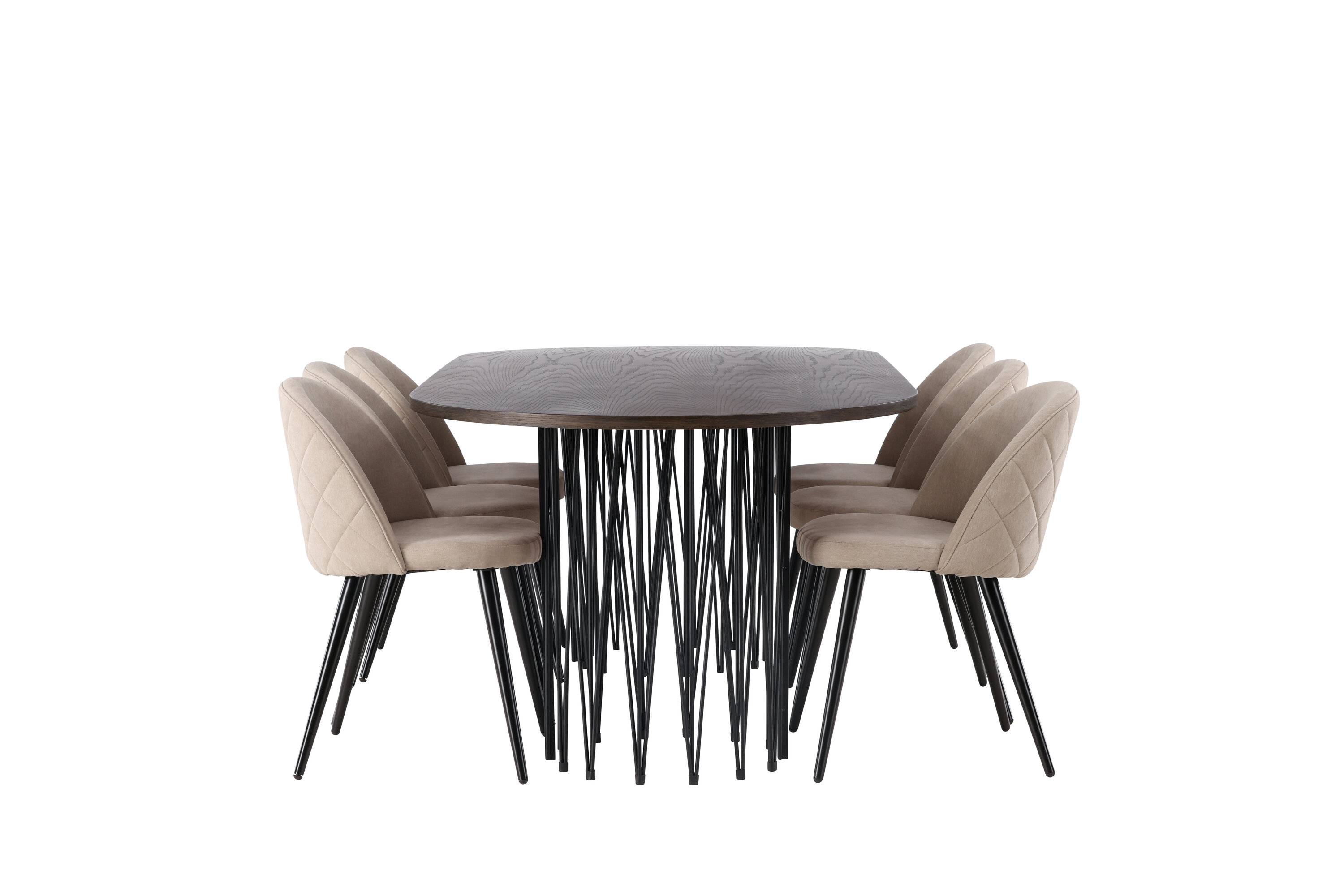 deLOHN Stone oval, Velvet Téglalap alakú étkezőgarnitúra