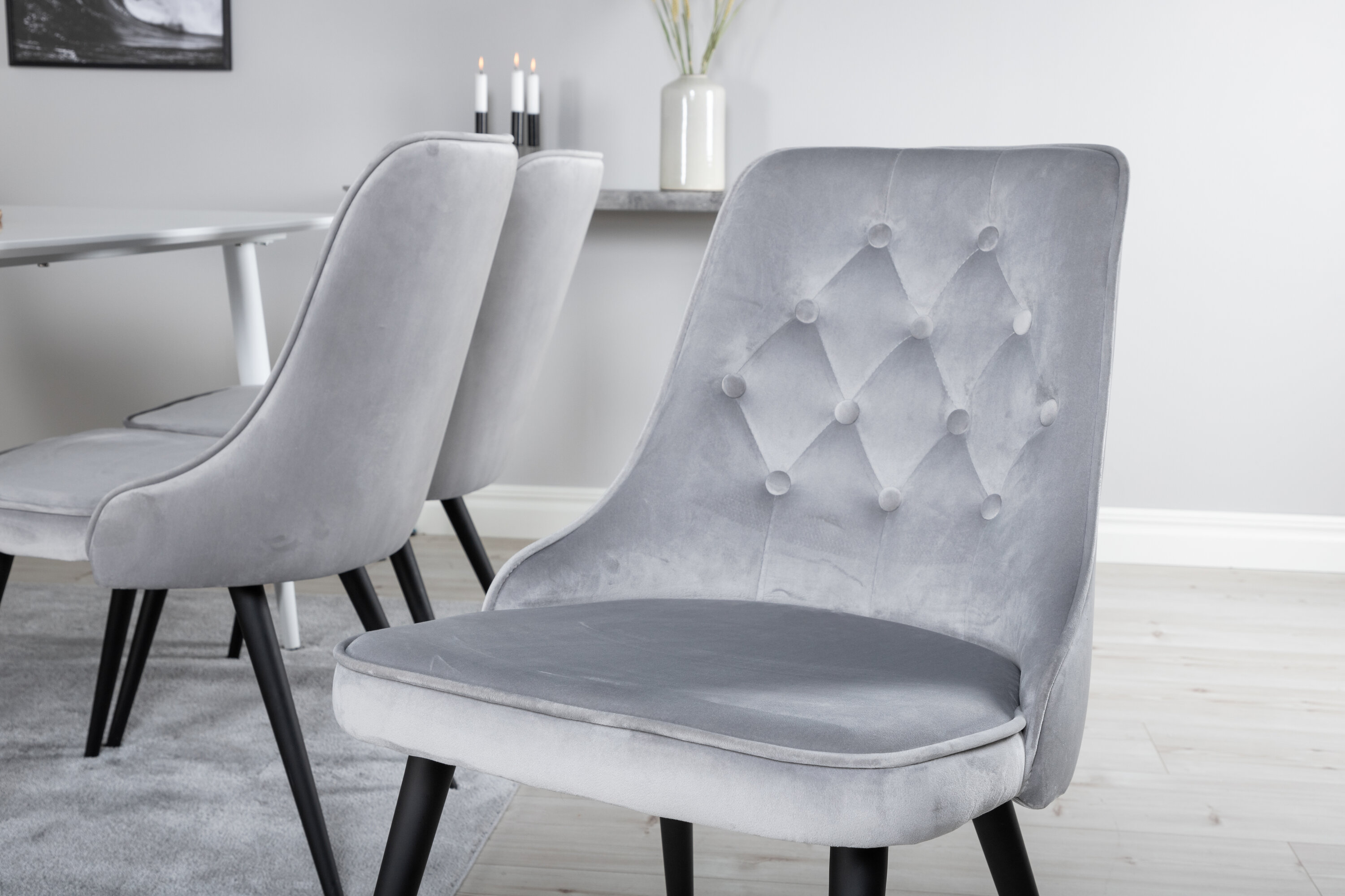 deLOHN Polar, Velvet Deluxe Téglalap alakú étkezőgarnitúra deLOHN Polar, Velvet Deluxe Téglalap alakú étkezőgarnitúra