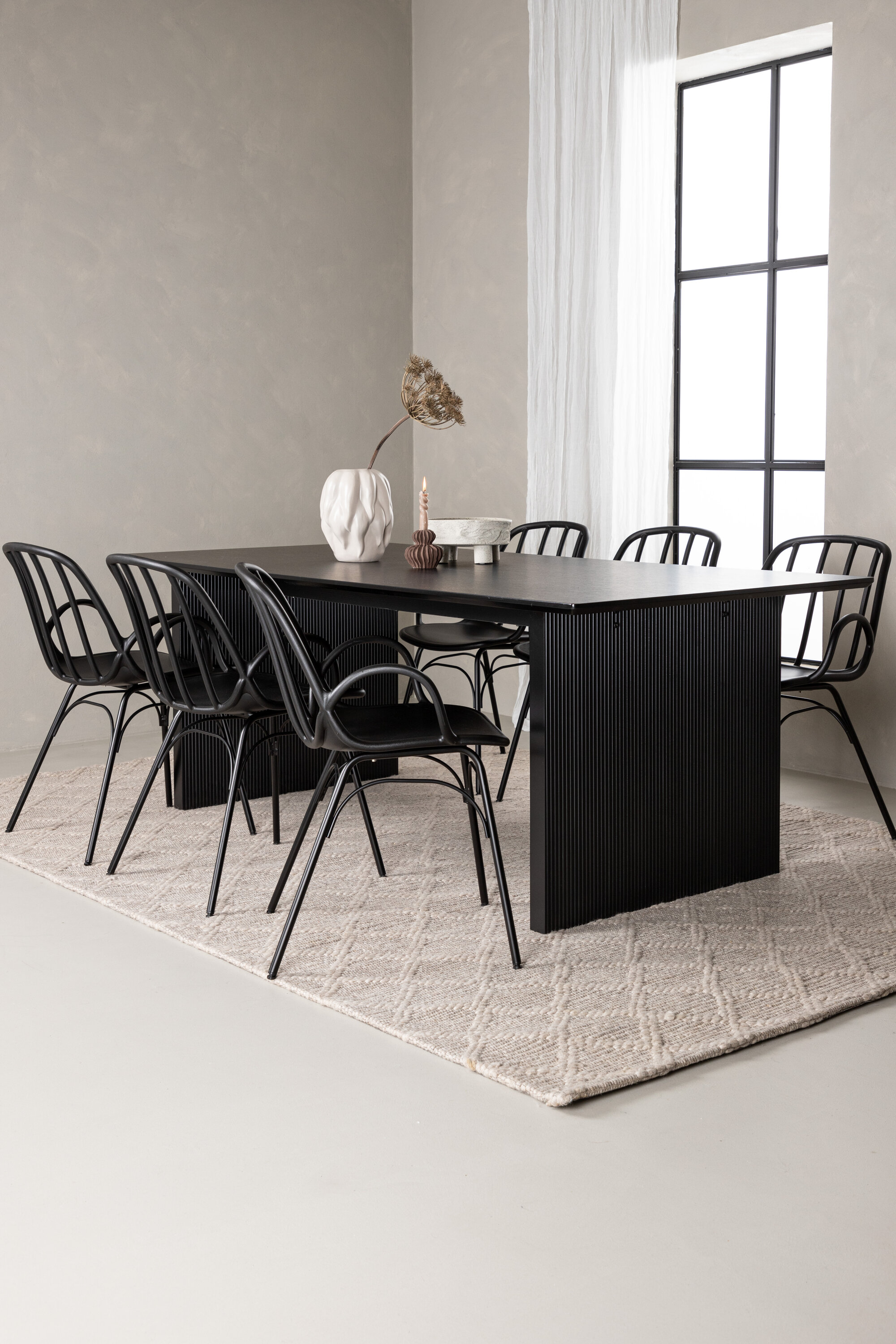 deLOHN Vail, Dyrön Téglalap alakú étkezőgarnitúra