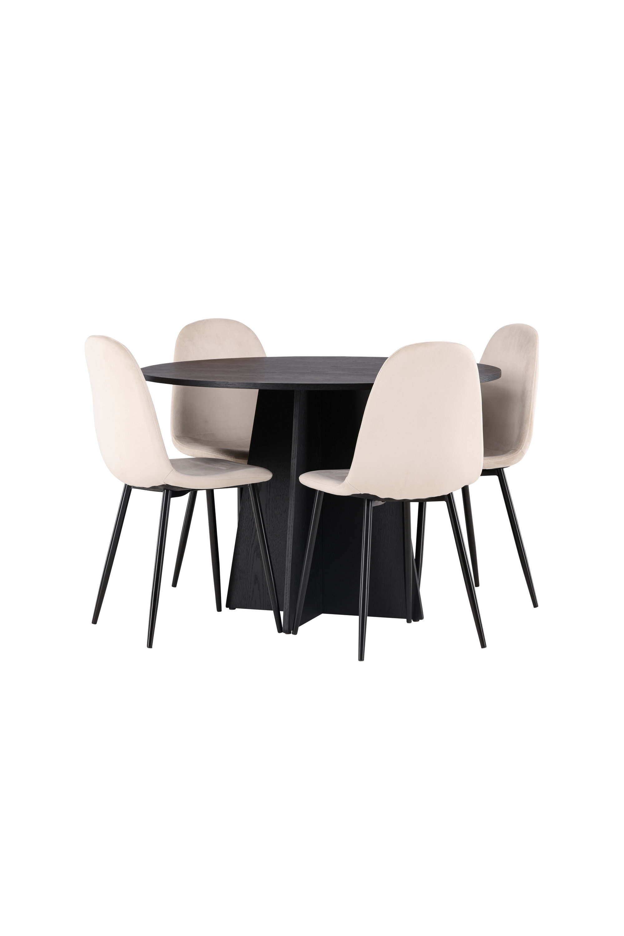 deLOHN Bootcut Round, Polar Kör alakú étkezőgarnitúra