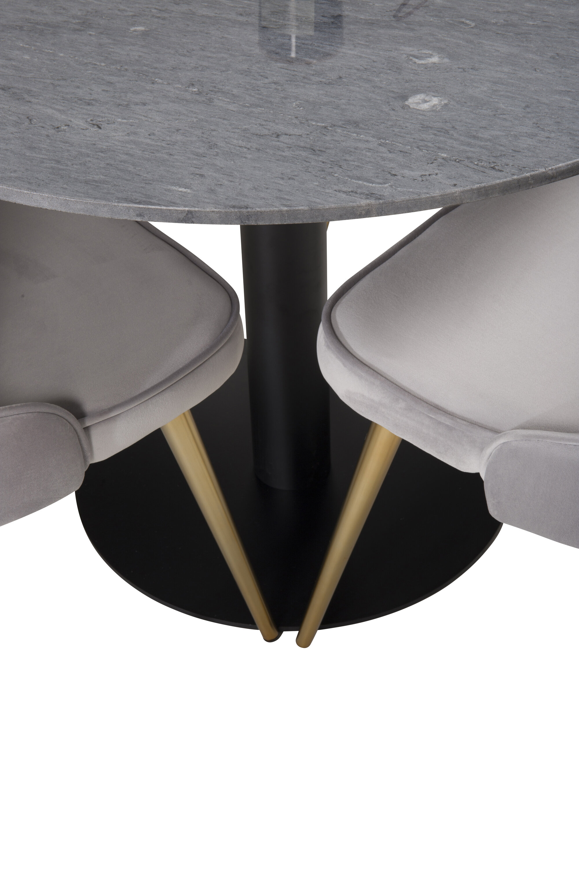 deLOHN Estelle, Velvet Deluxe Kör alakú étkezőgarnitúra deLOHN Estelle, Velvet Deluxe Kör alakú étkezőgarnitúra