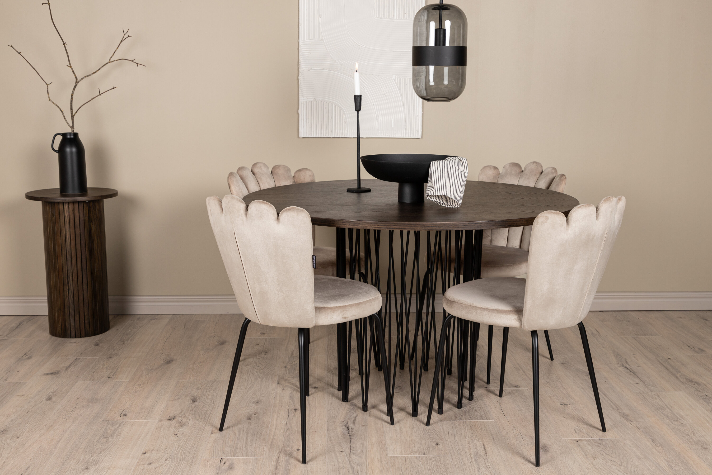 deLOHN Stone round, Limhamn Kör alakú étkezőgarnitúra