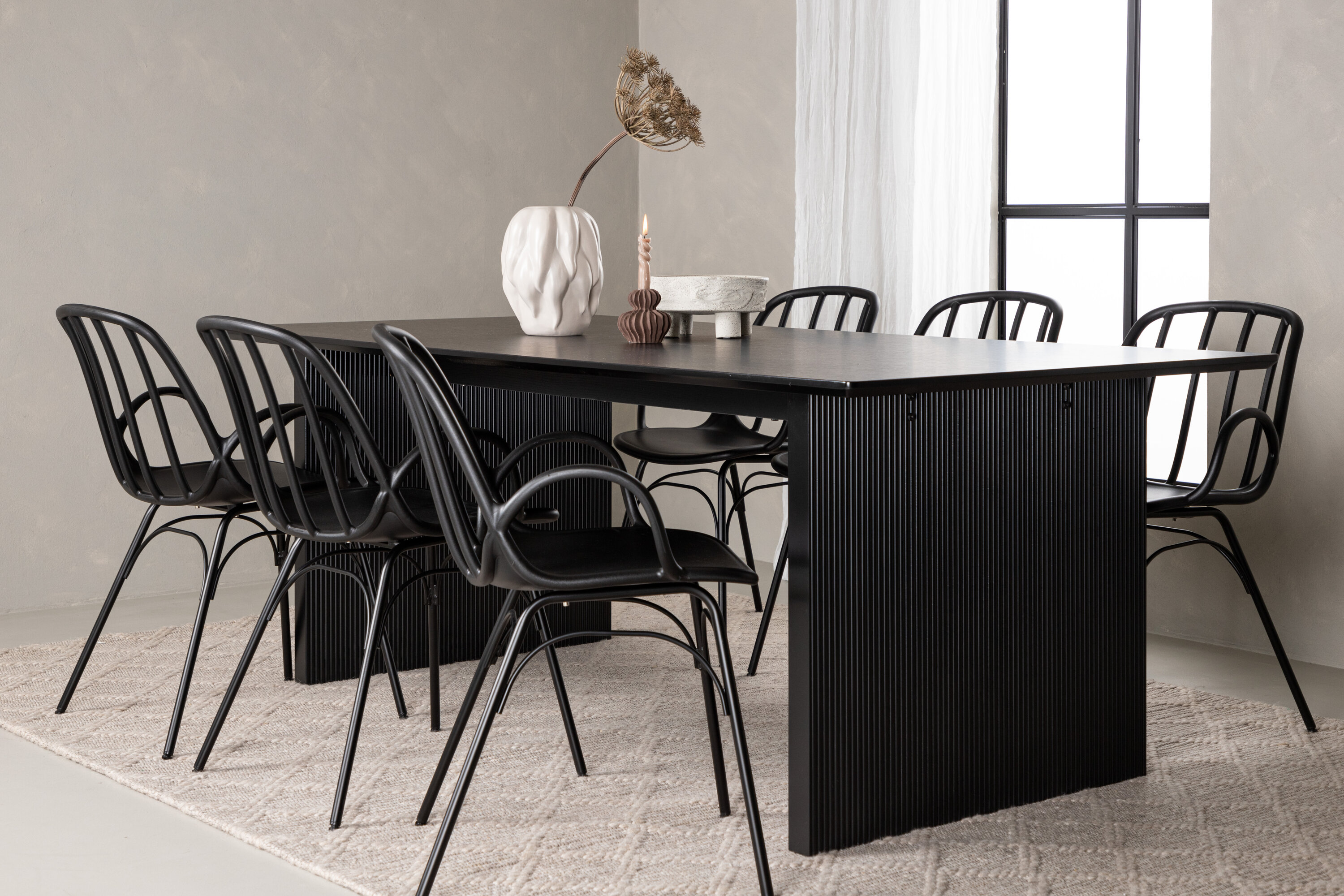 deLOHN Vail, Dyrön Téglalap alakú étkezőgarnitúra