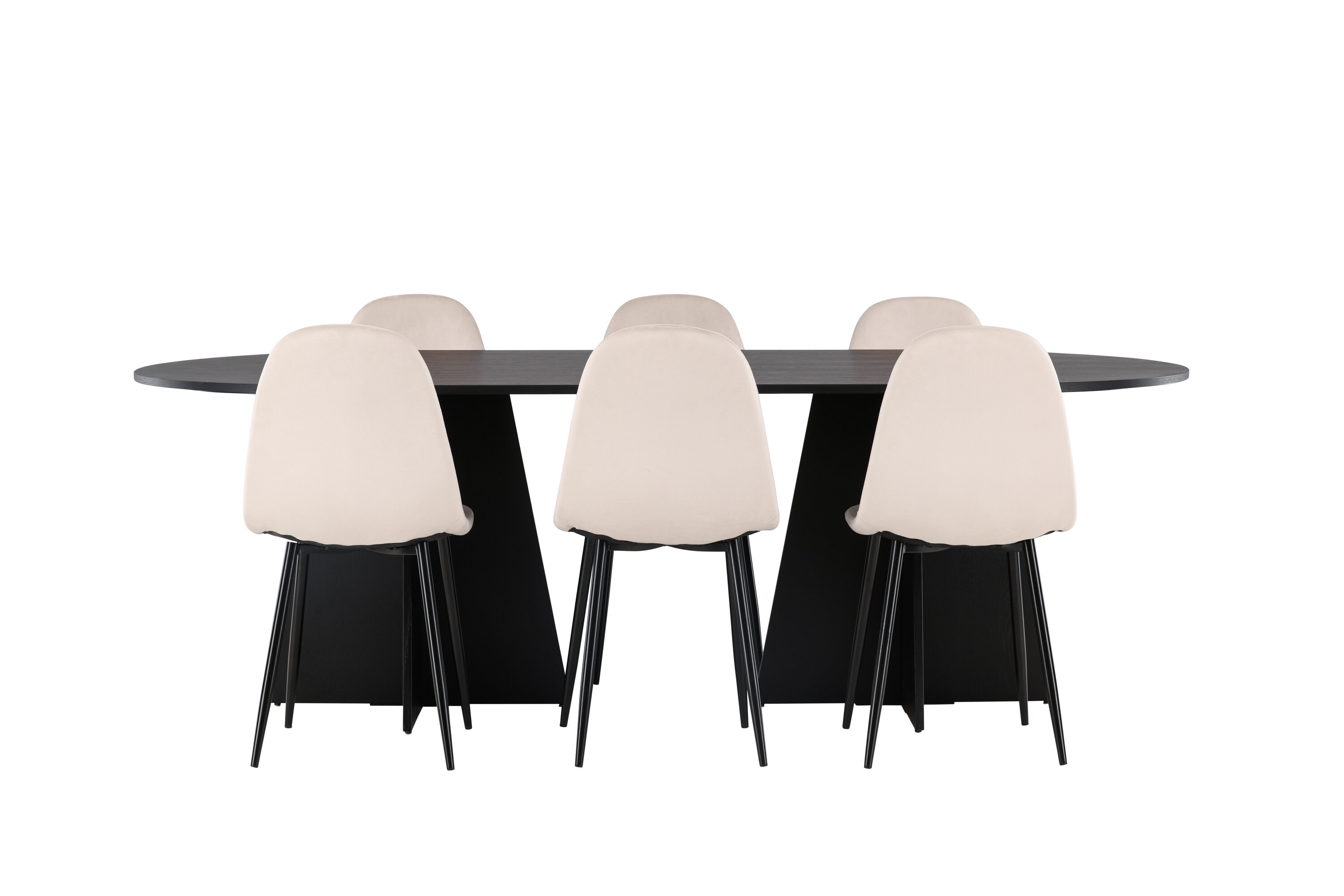 deLOHN Bootcut Oval, Polar Téglalap alakú étkezőgarnitúra