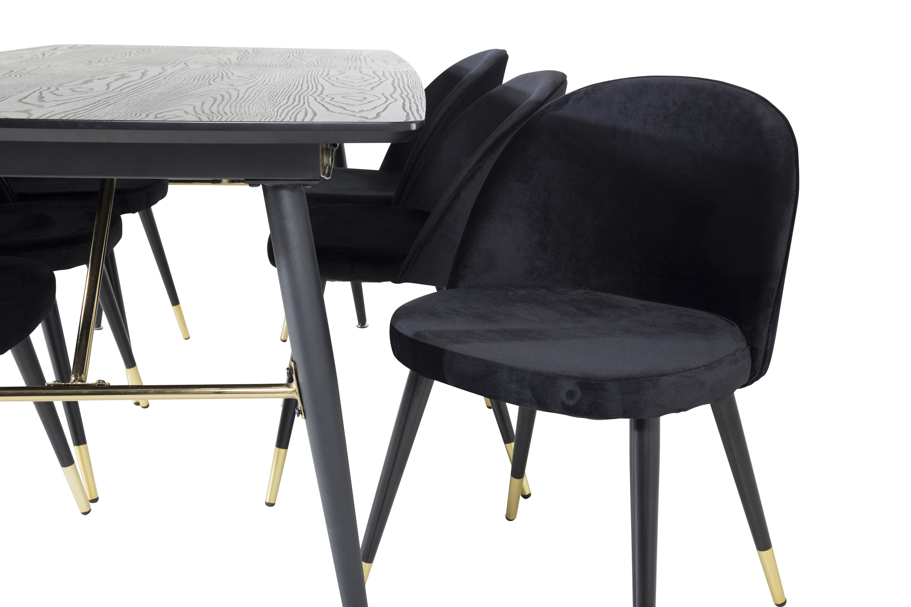 deLOHN Gold, Velvet Téglalap alakú étkezőgarnitúra deLOHN Gold, Velvet Téglalap alakú étkezőgarnitúra