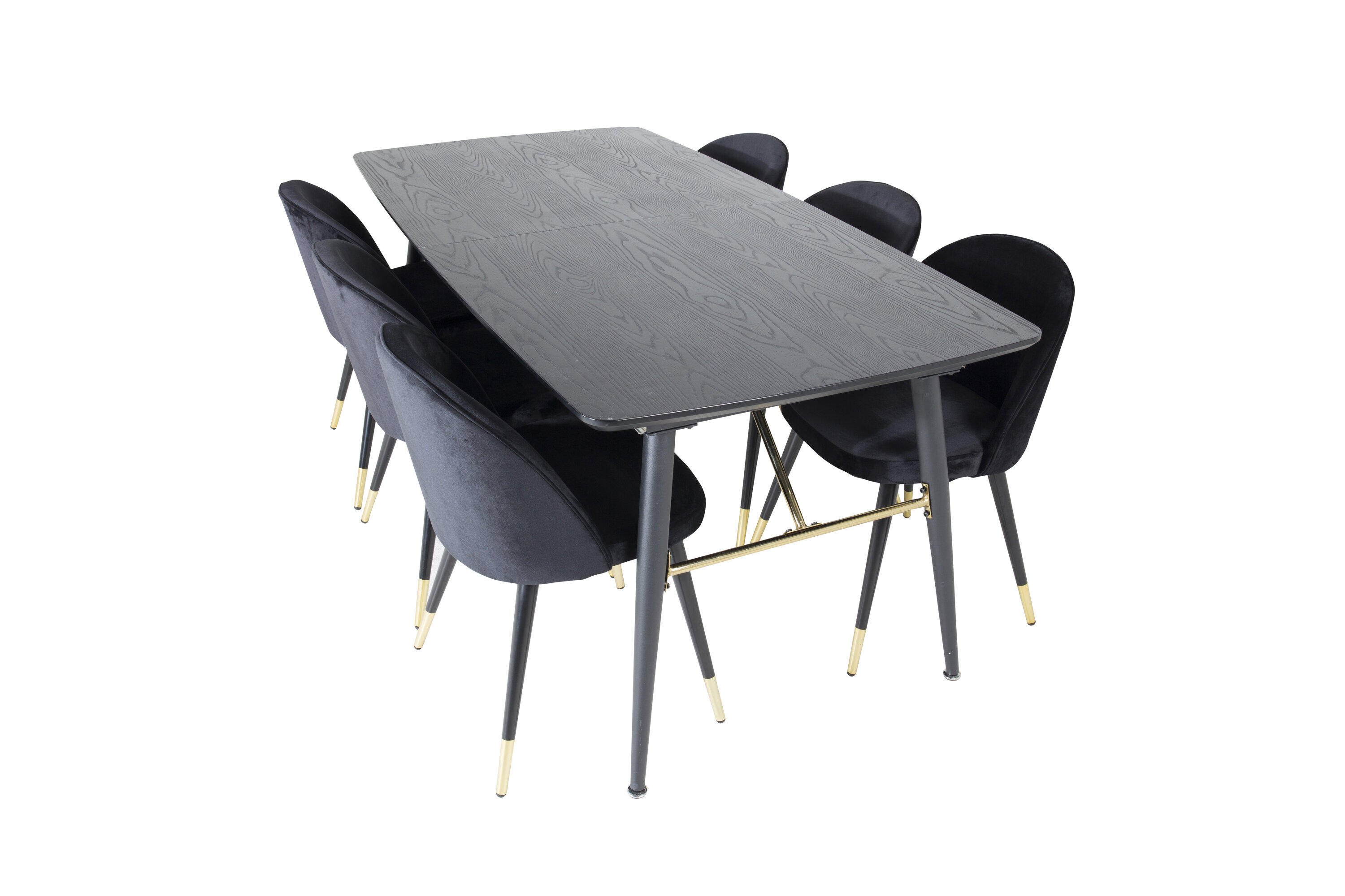 deLOHN Gold, Velvet Téglalap alakú étkezőgarnitúra deLOHN Gold, Velvet Téglalap alakú étkezőgarnitúra