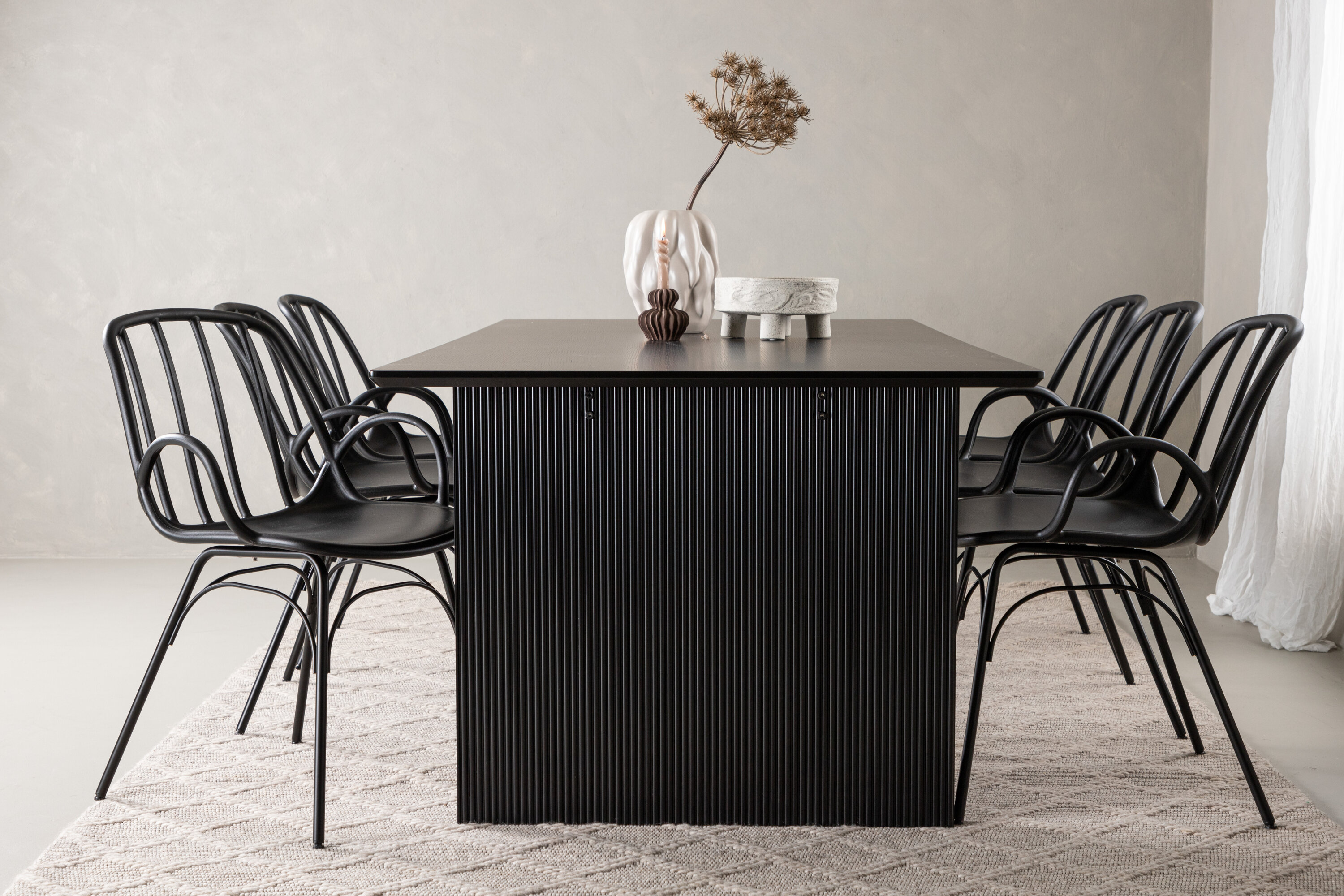 deLOHN Vail, Dyrön Téglalap alakú étkezőgarnitúra