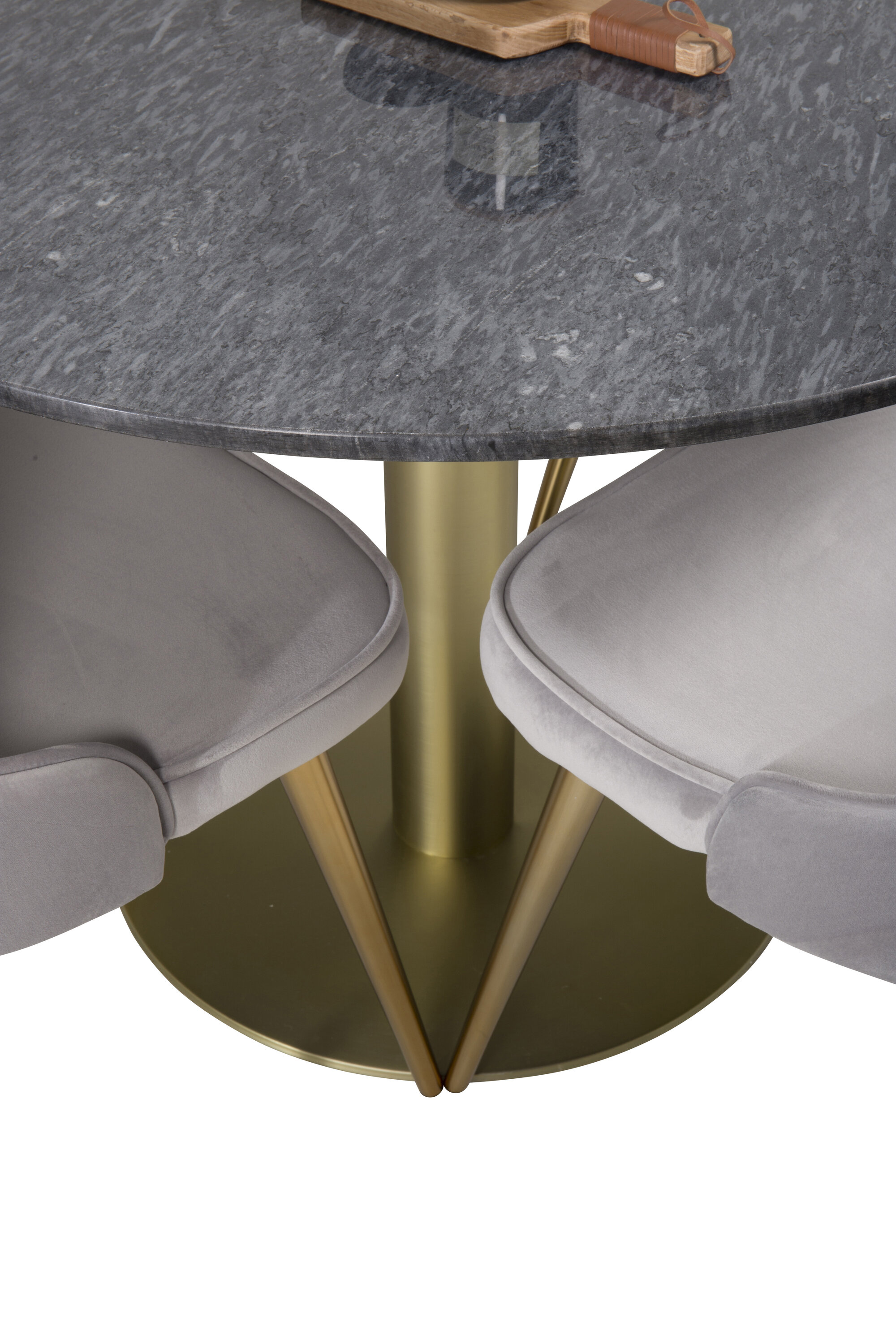 deLOHN Estelle, Velvet Deluxe Kör alakú étkezőgarnitúra deLOHN Estelle, Velvet Deluxe Kör alakú étkezőgarnitúra