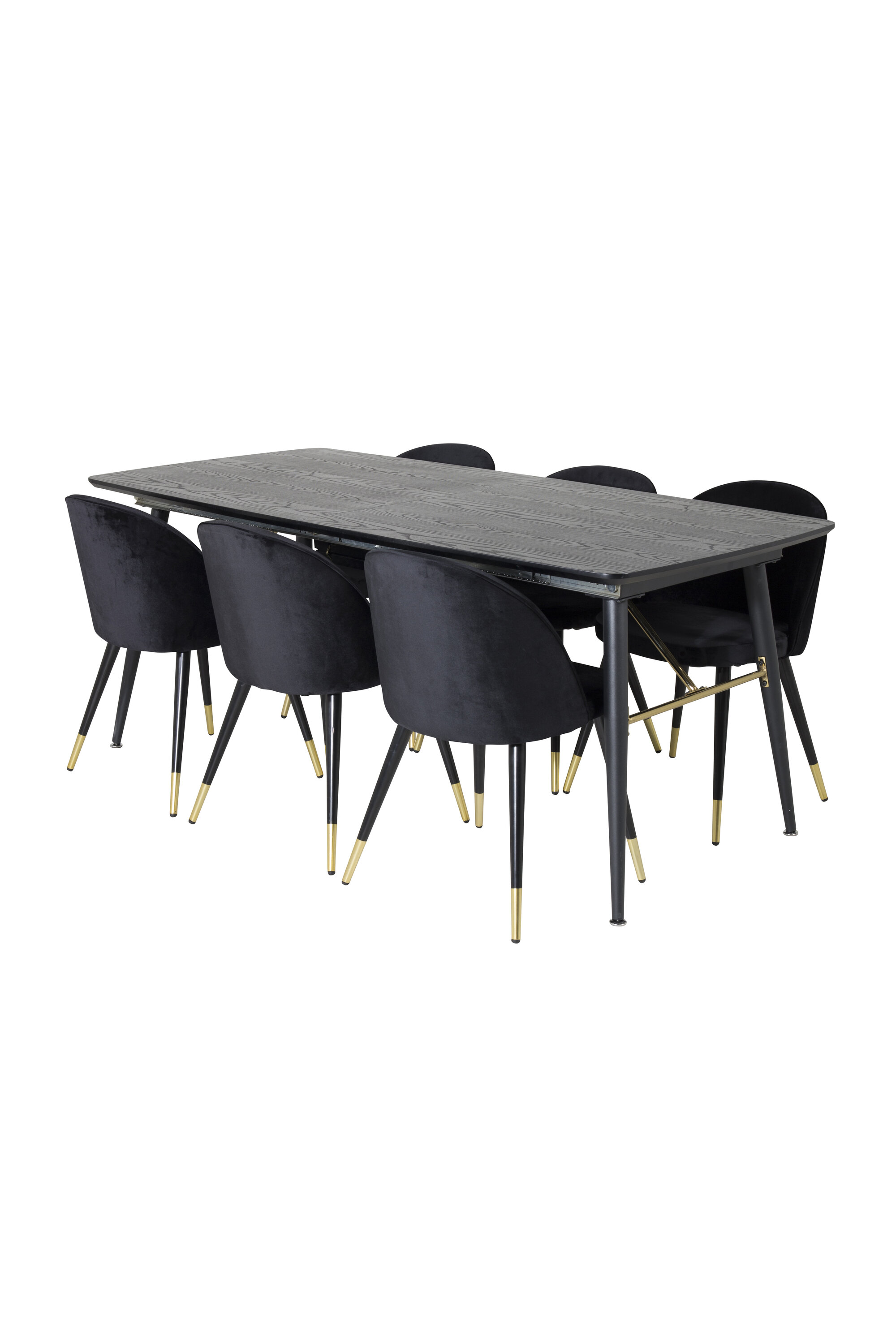 deLOHN Gold, Velvet Téglalap alakú étkezőgarnitúra deLOHN Gold, Velvet Téglalap alakú étkezőgarnitúra