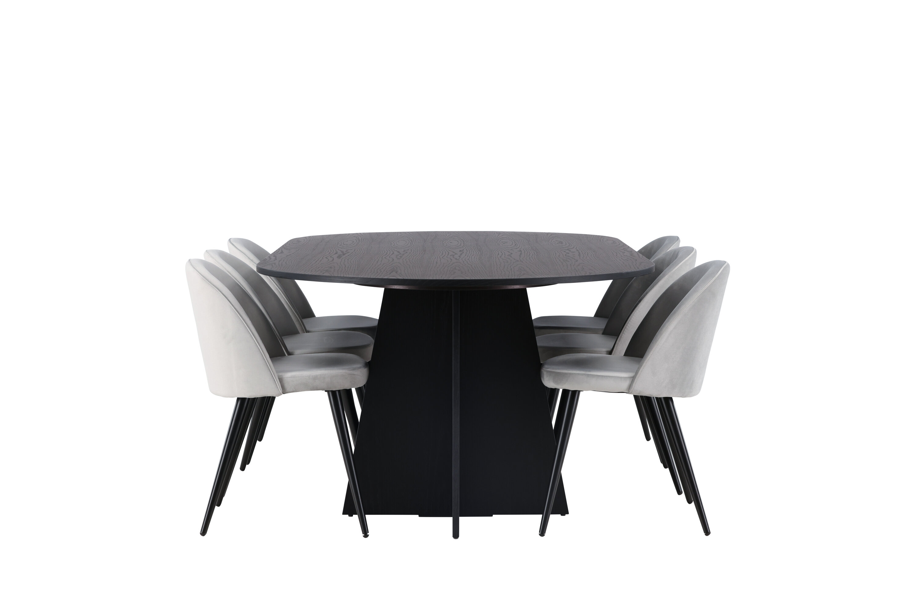 deLOHN Bootcut Oval, Velvet Téglalap alakú étkezőgarnitúra