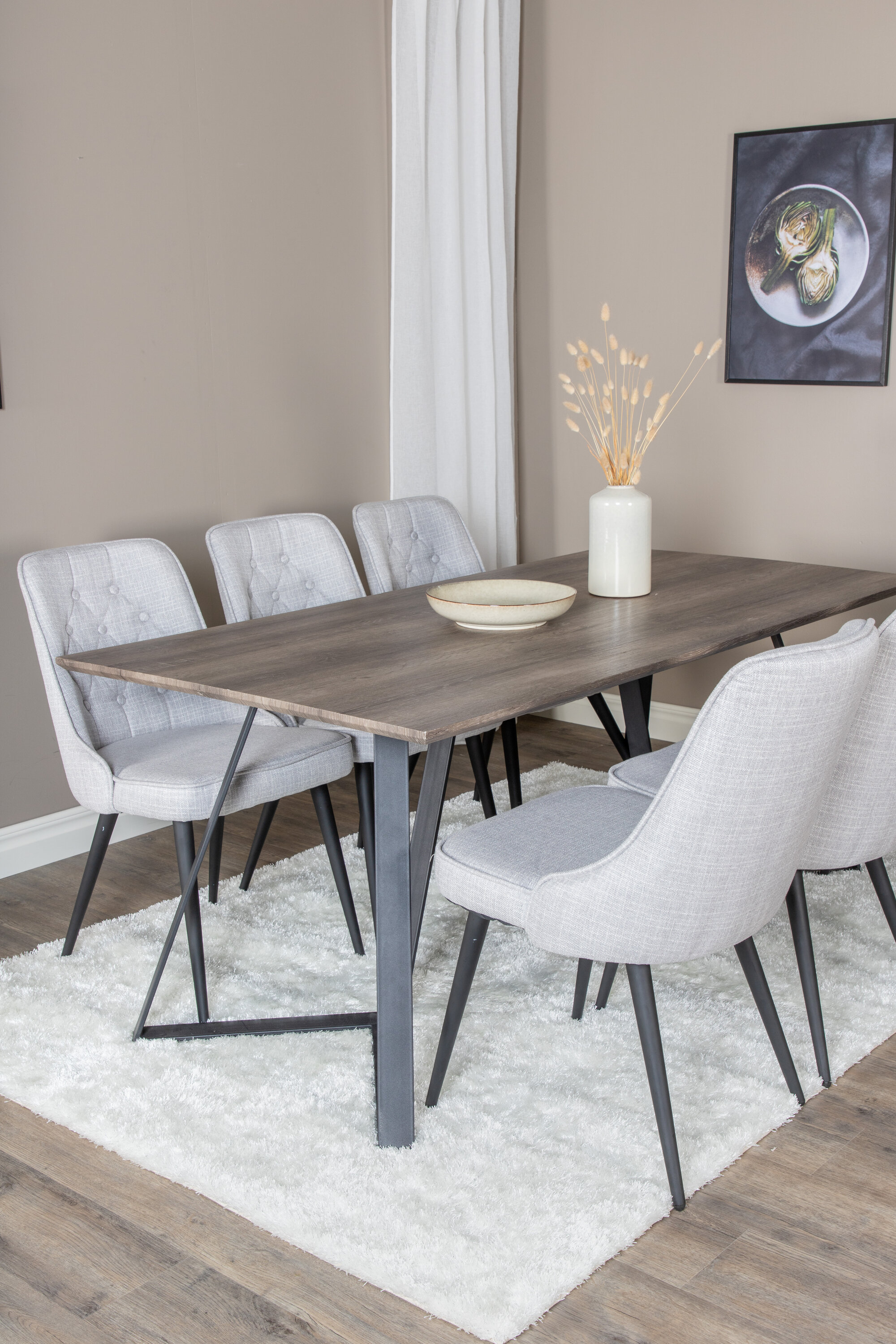 deLOHN Marina, Velvet Deluxe Téglalap alakú étkezőgarnitúra