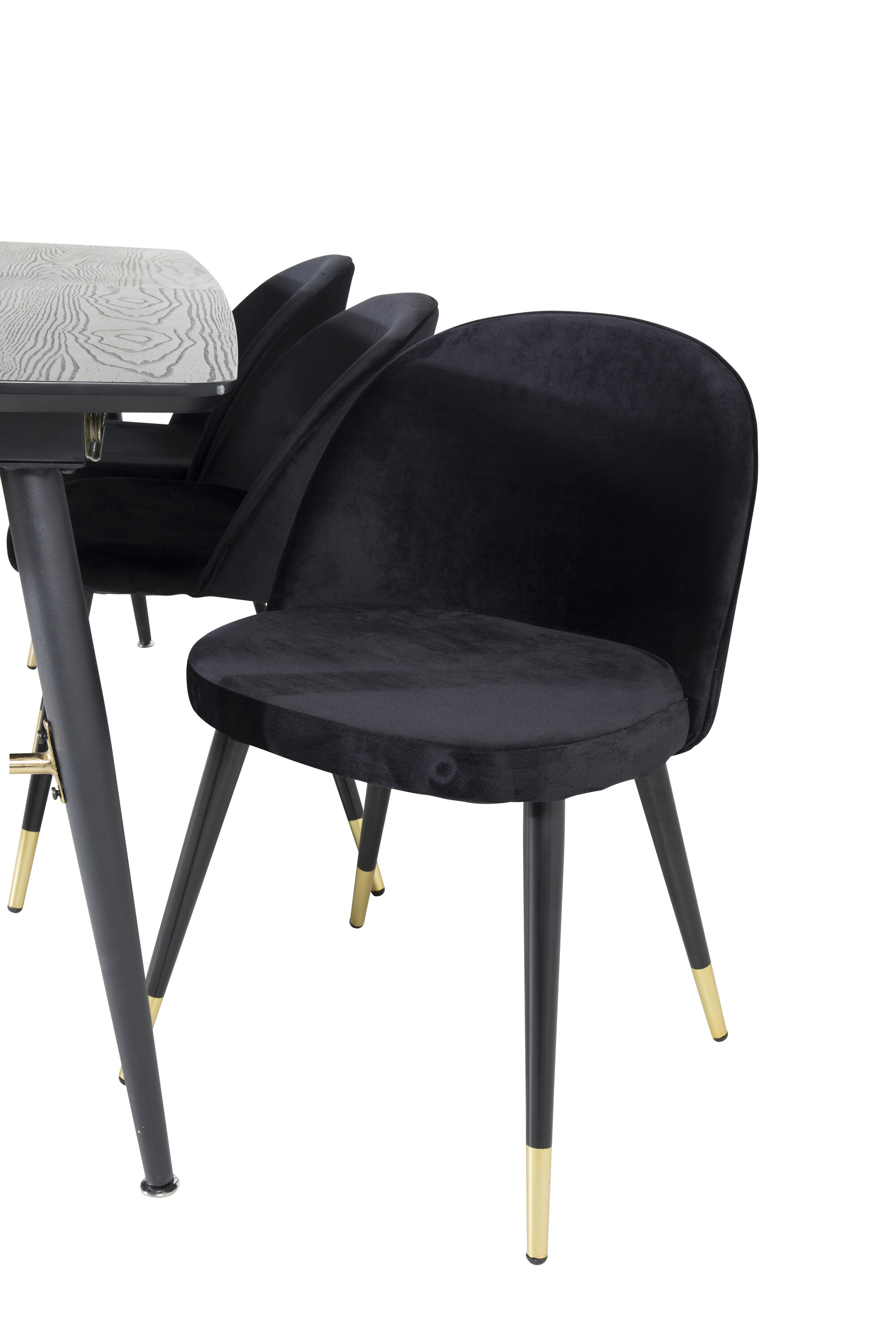 deLOHN Gold, Velvet Téglalap alakú étkezőgarnitúra deLOHN Gold, Velvet Téglalap alakú étkezőgarnitúra