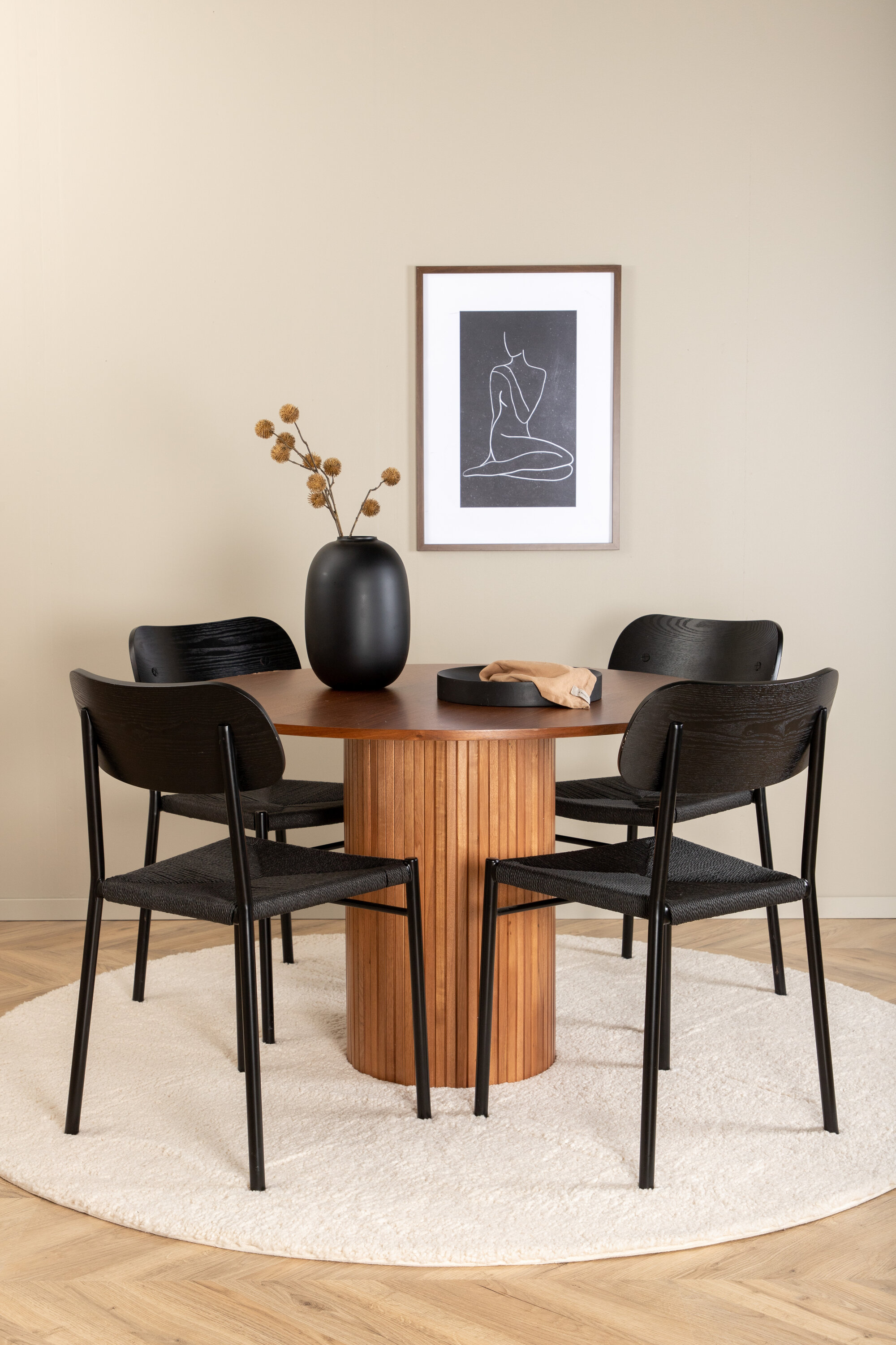 deLOHN Polly, Bianca Kör alakú étkezőgarnitúra