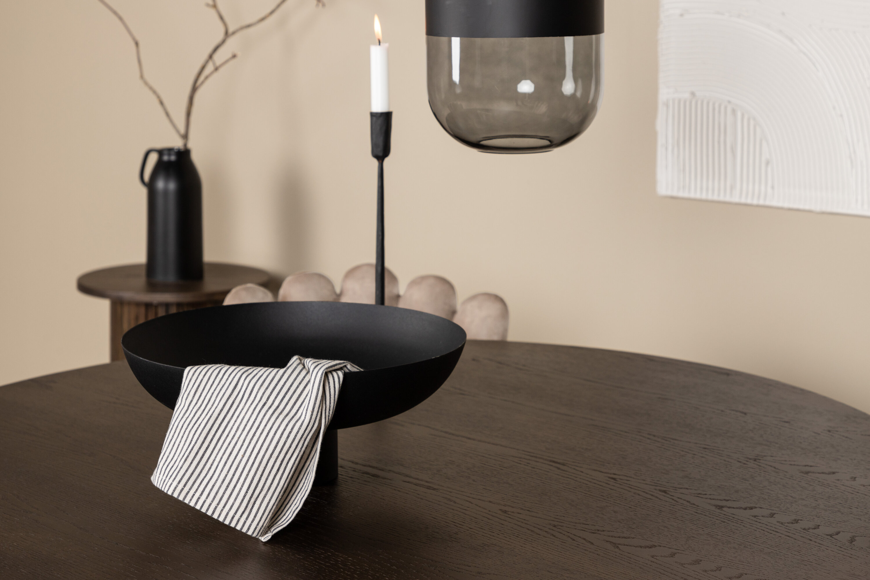 deLOHN Stone round, Limhamn Kör alakú étkezőgarnitúra