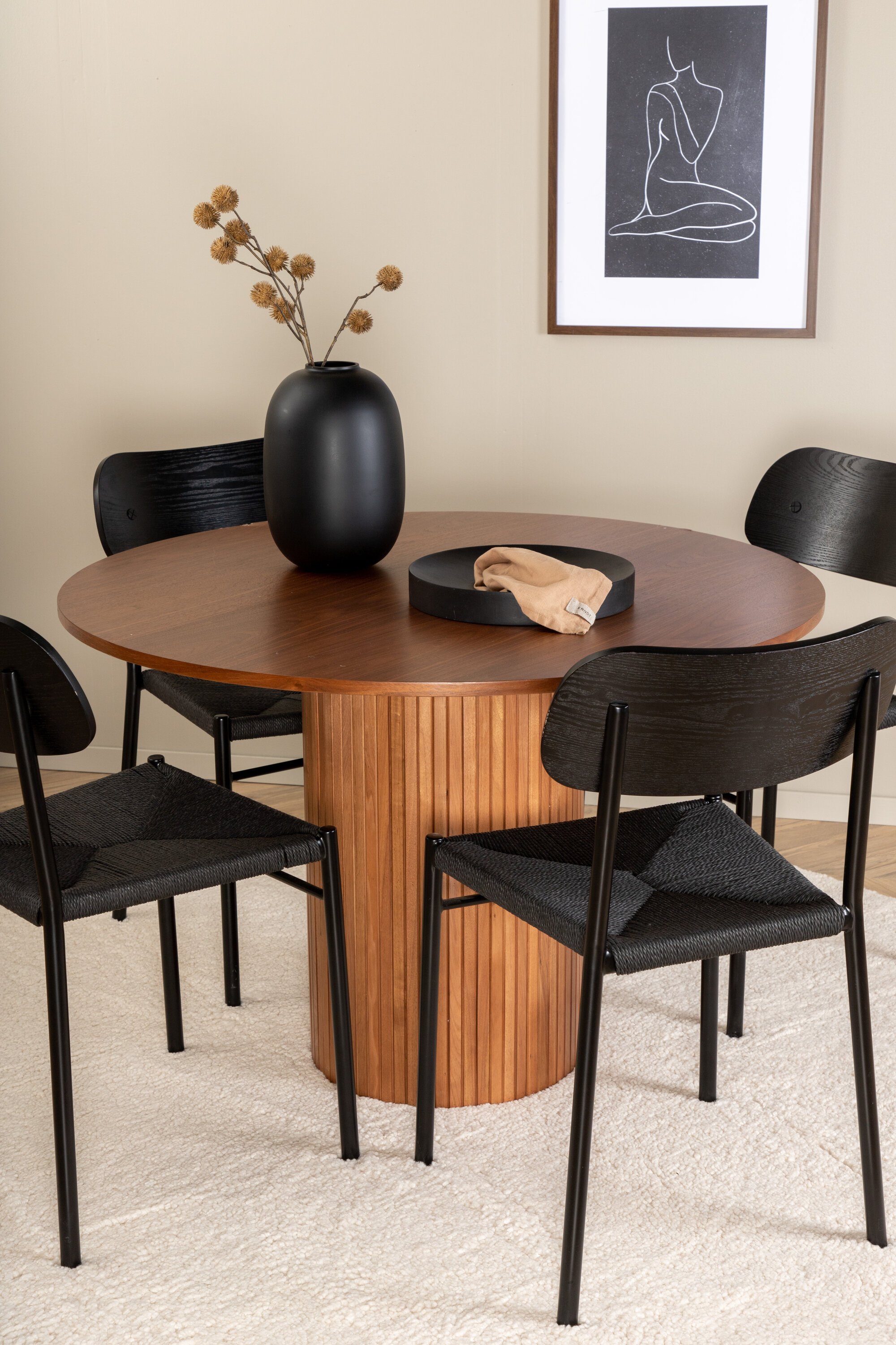 deLOHN Polly, Bianca Kör alakú étkezőgarnitúra