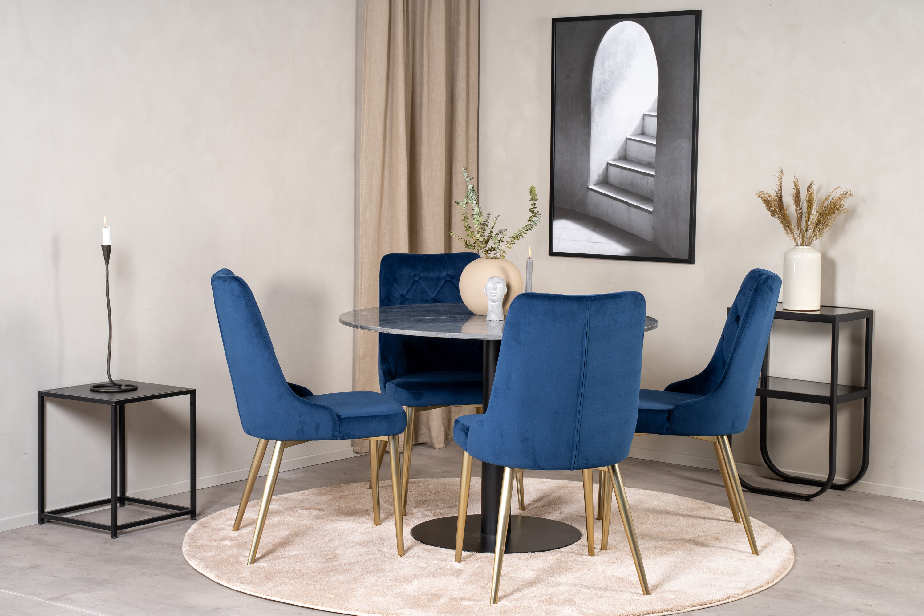 deLOHN Estelle, Velvet Deluxe Kör alakú étkezőgarnitúra