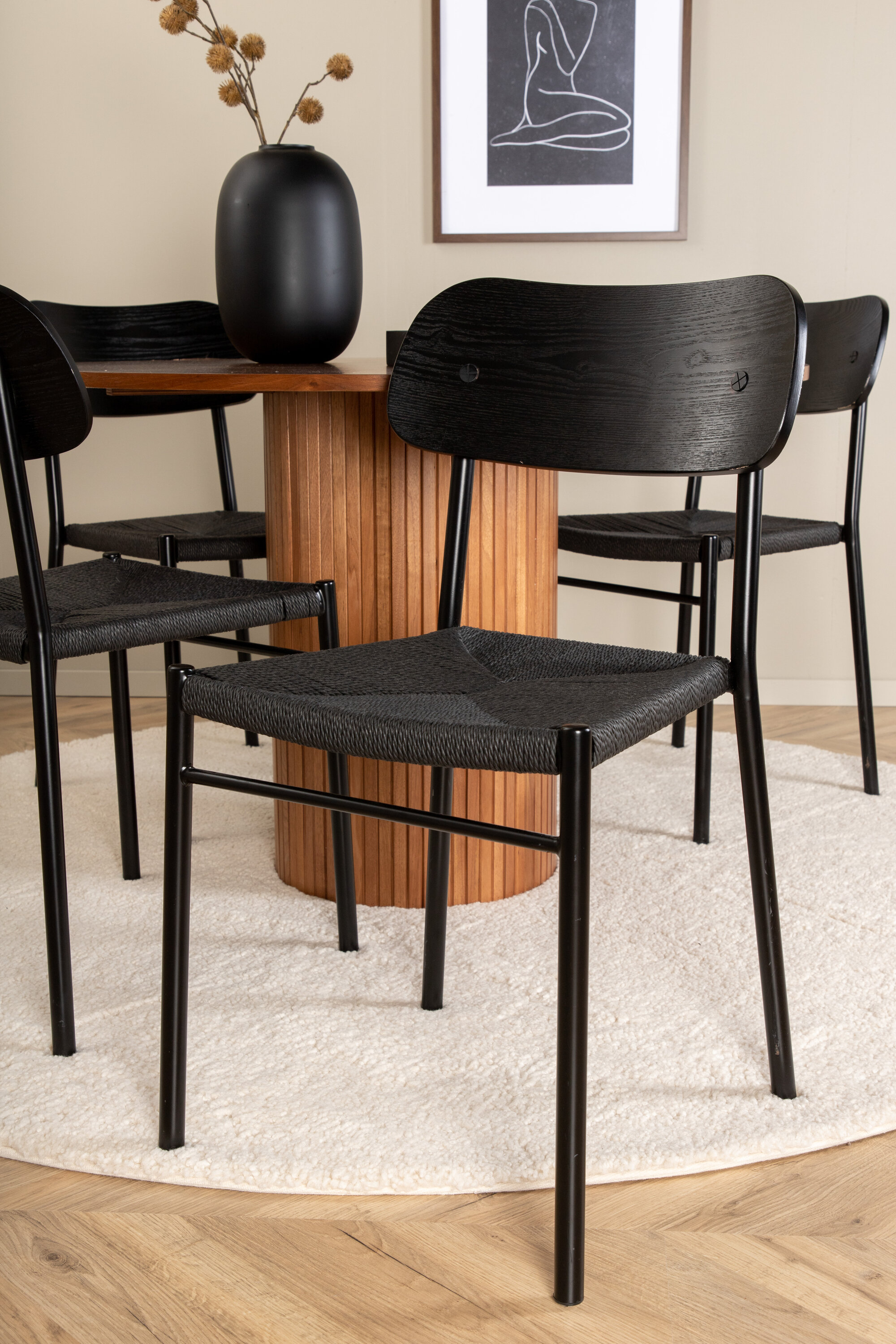 deLOHN Polly, Bianca Kör alakú étkezőgarnitúra